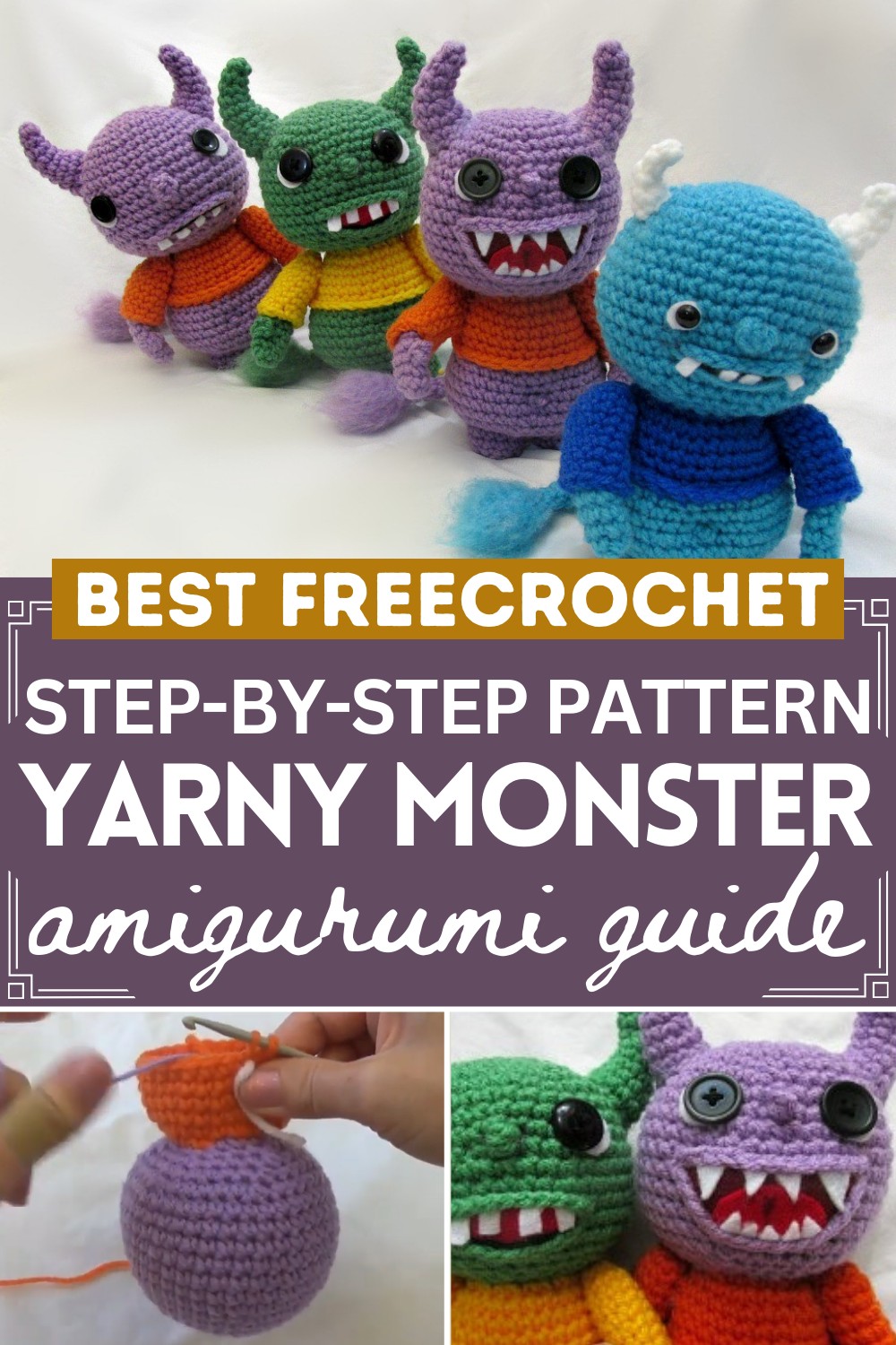  Amigurumi Monster Tutorial