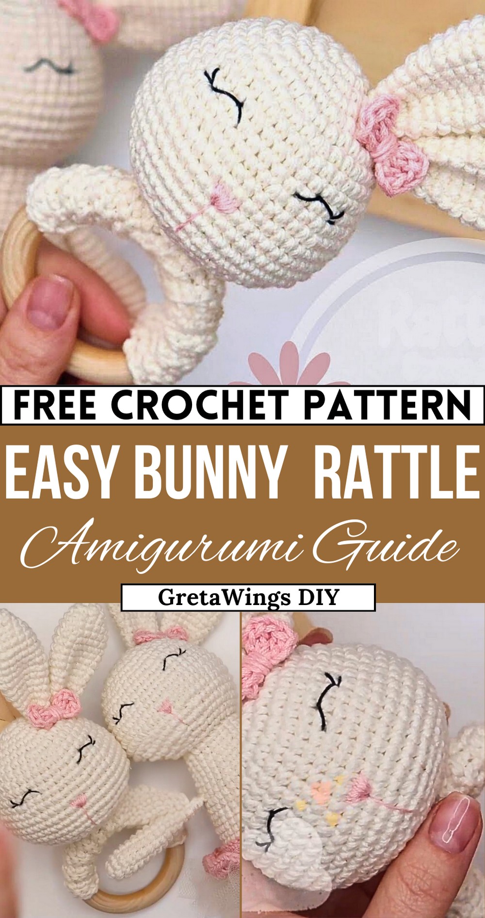 Bunny Amigurumi Rattle
