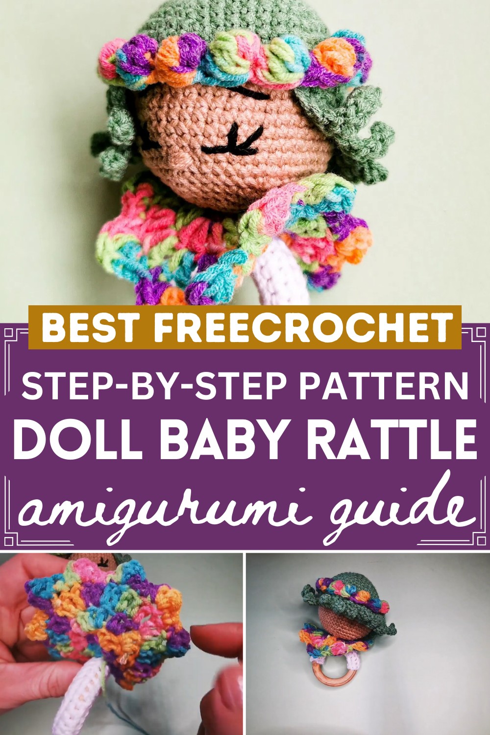 Crochet Amigurumi Pattern To A Baby Friendly Rattle