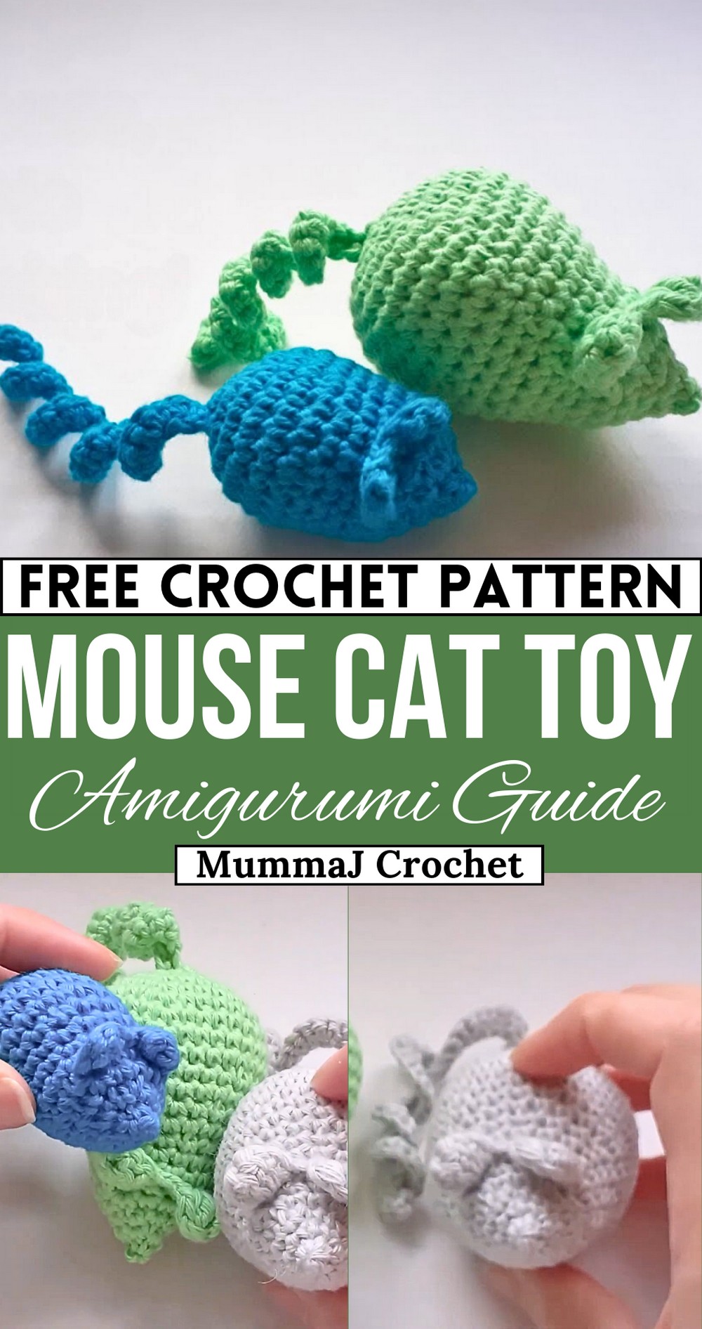 Crochet Bigger Mouse Cat Toy