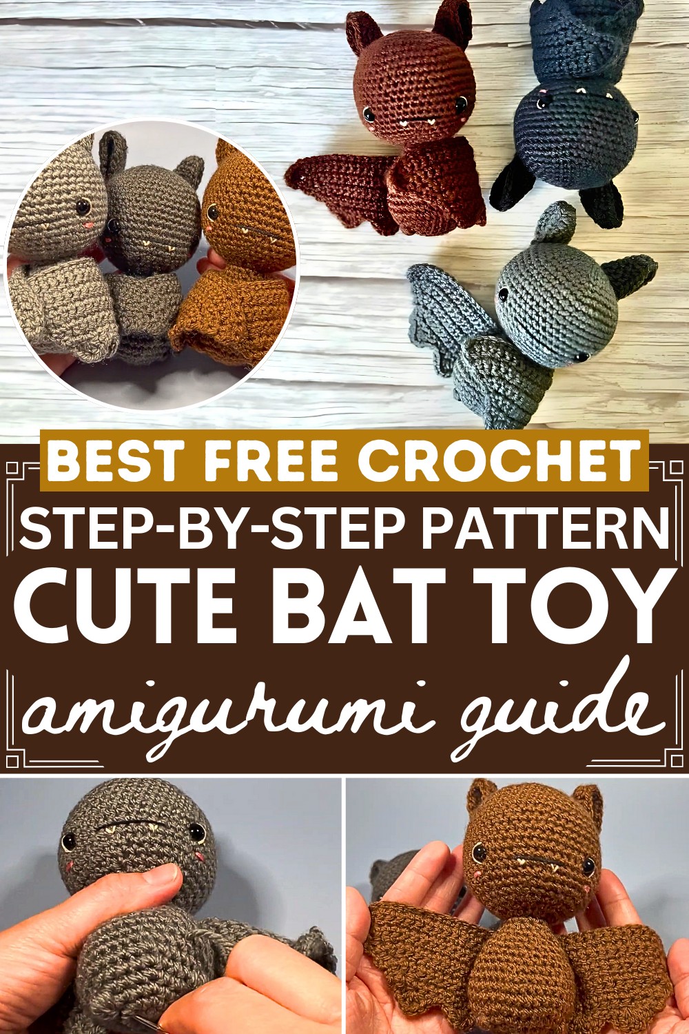 Crochet Cute Bat Amigurumi Tutorial