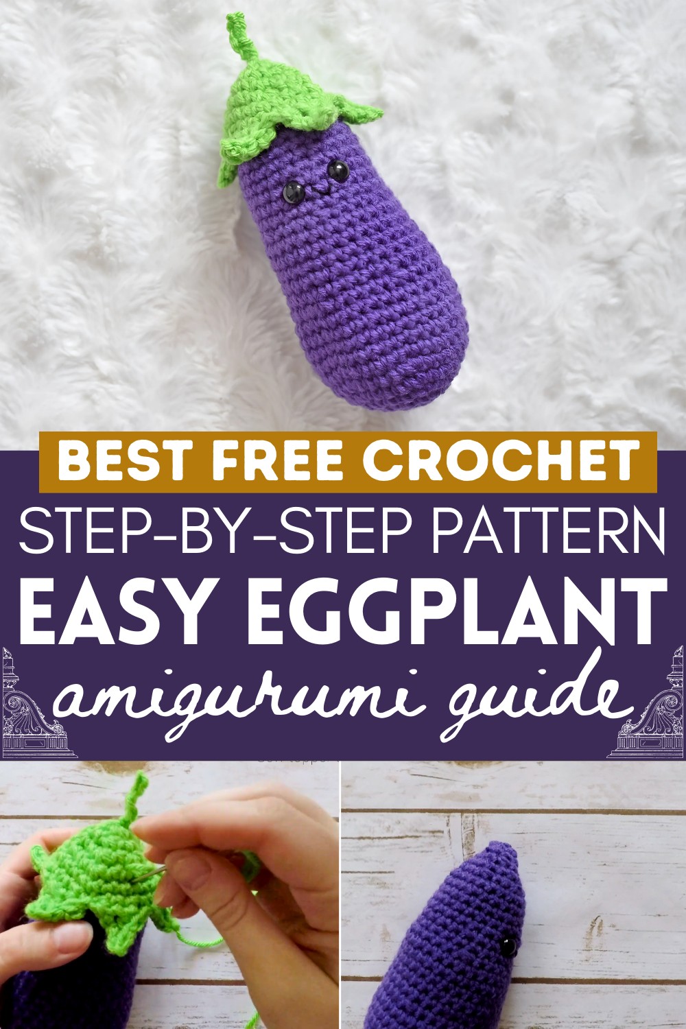 Crochet Eggplant Tutorial
