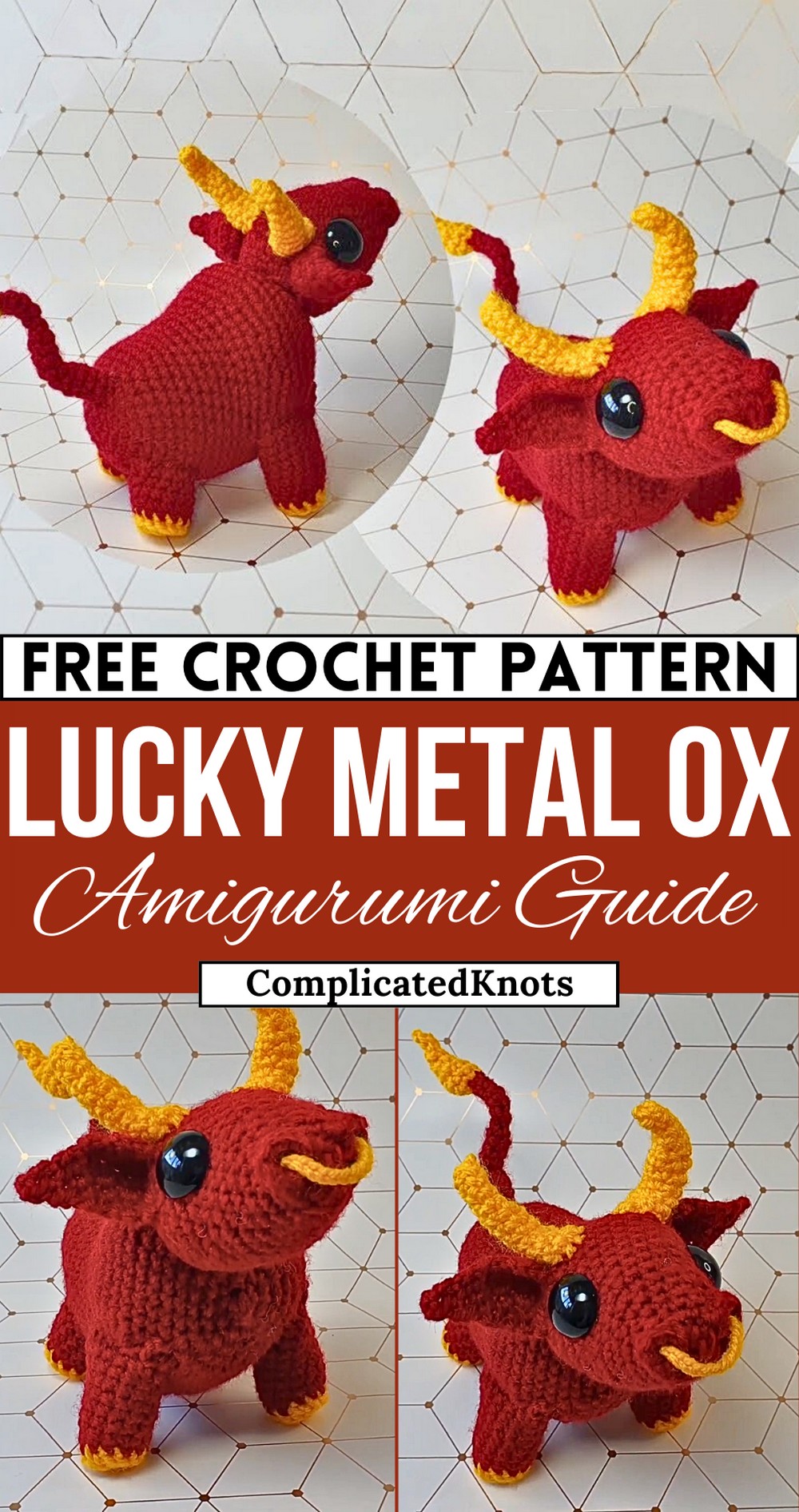 Crochet Pattern Lucky Metal Ox For