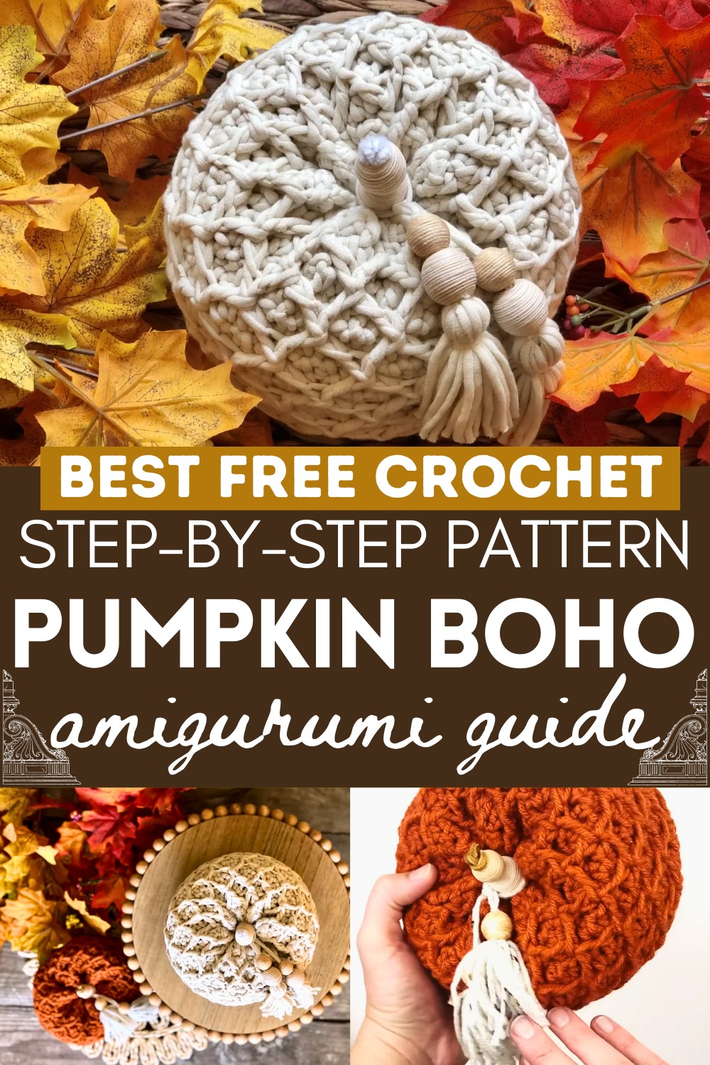 Crochet Pumpkin~Boho Home Decor