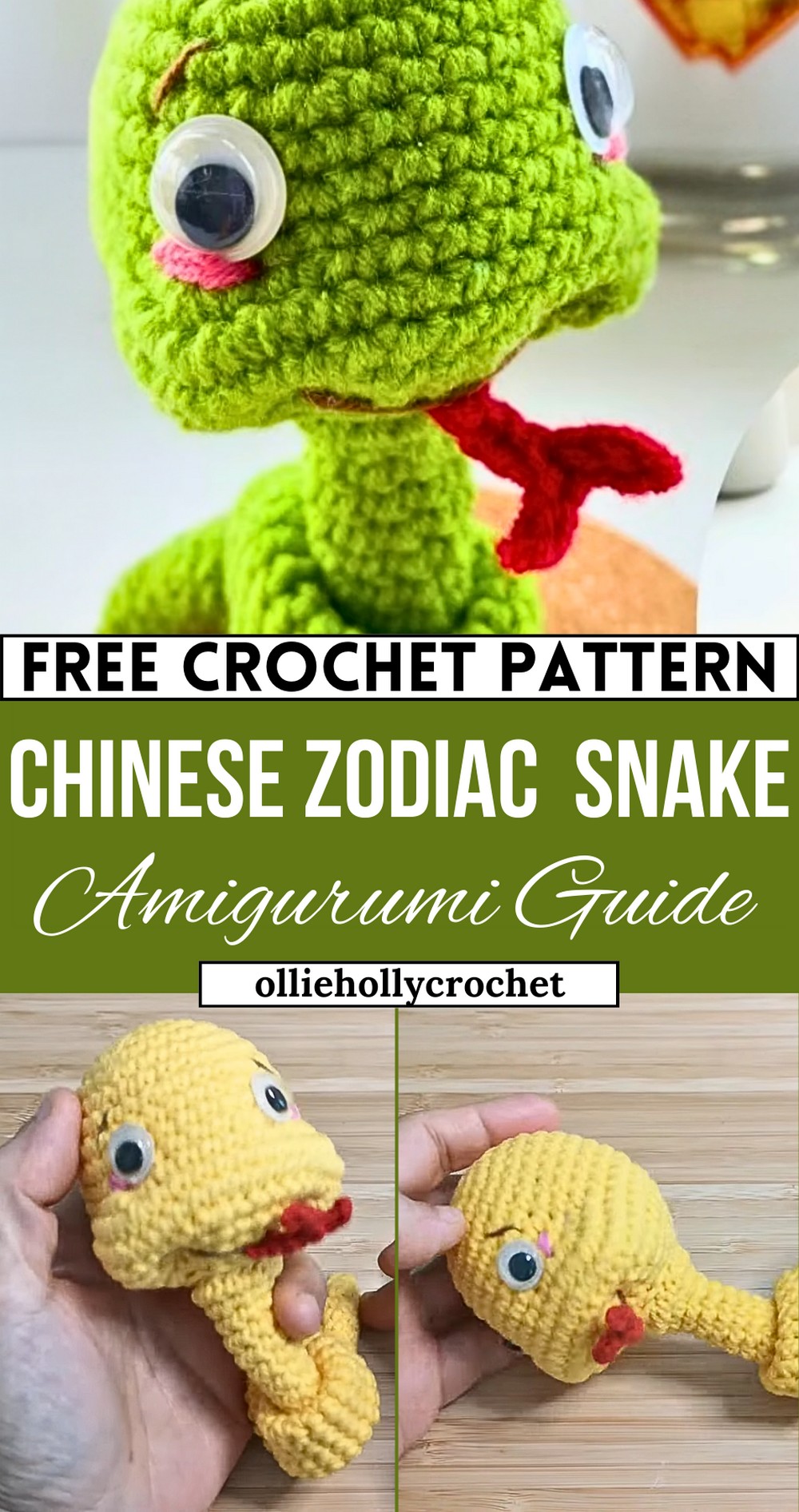 Crochet Snake Tutorial, Chinese New Year Zodiac 2025, Amigurumi Snake