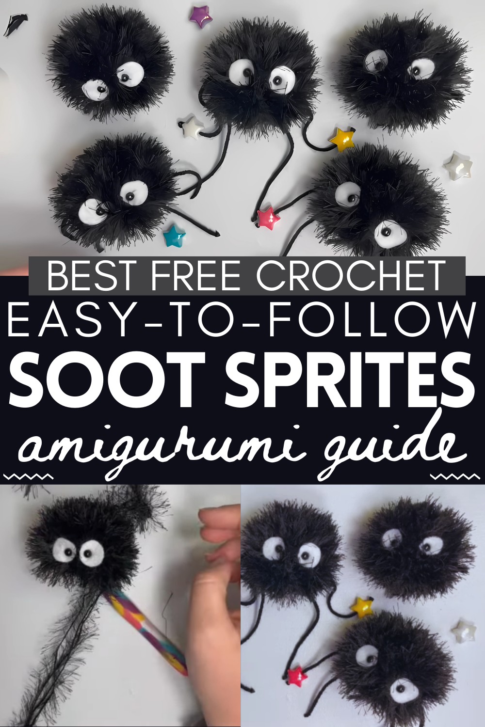 Crochet Studio Ghibli Soot Sprites