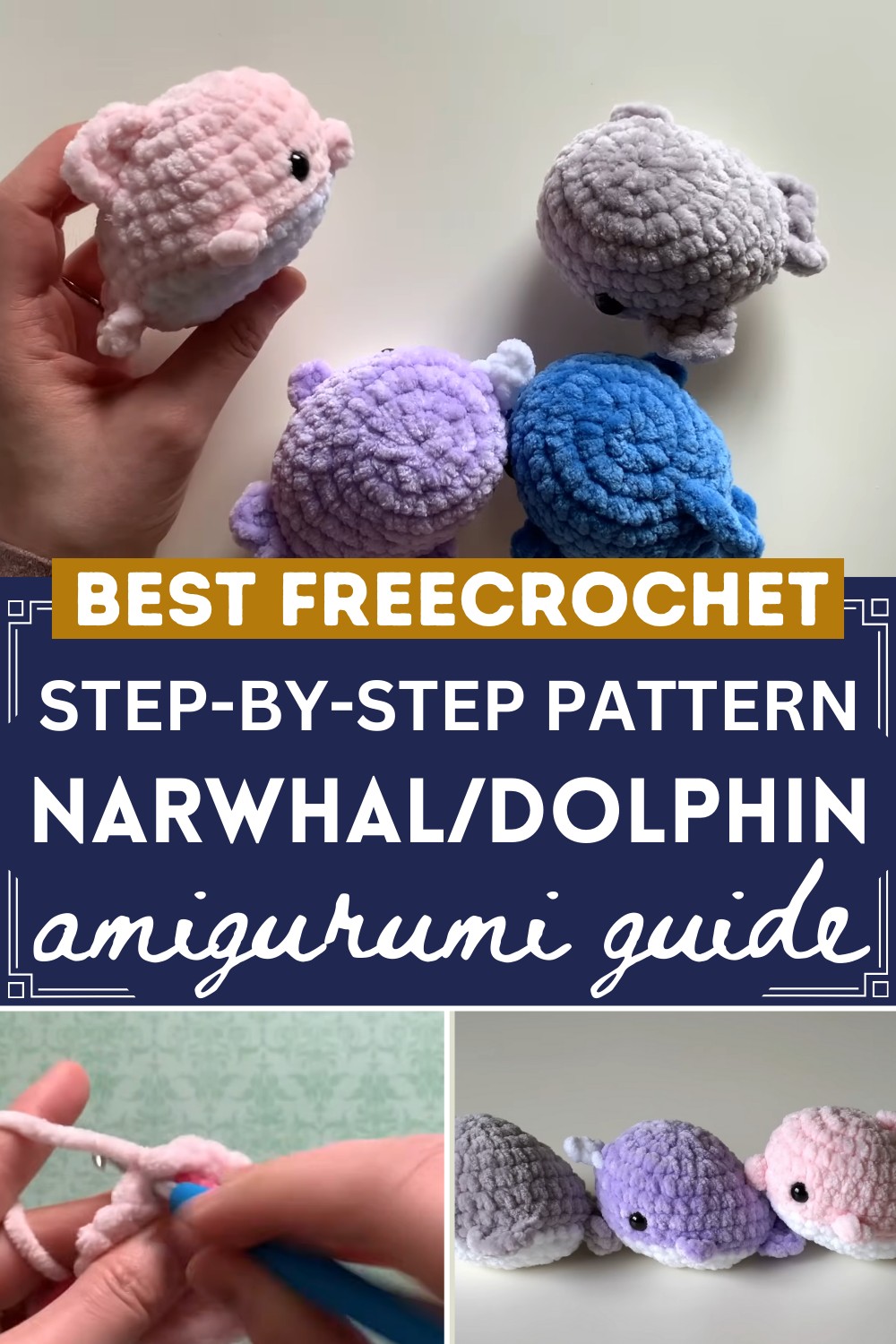 Crochet Whale Narwhal Dolphin