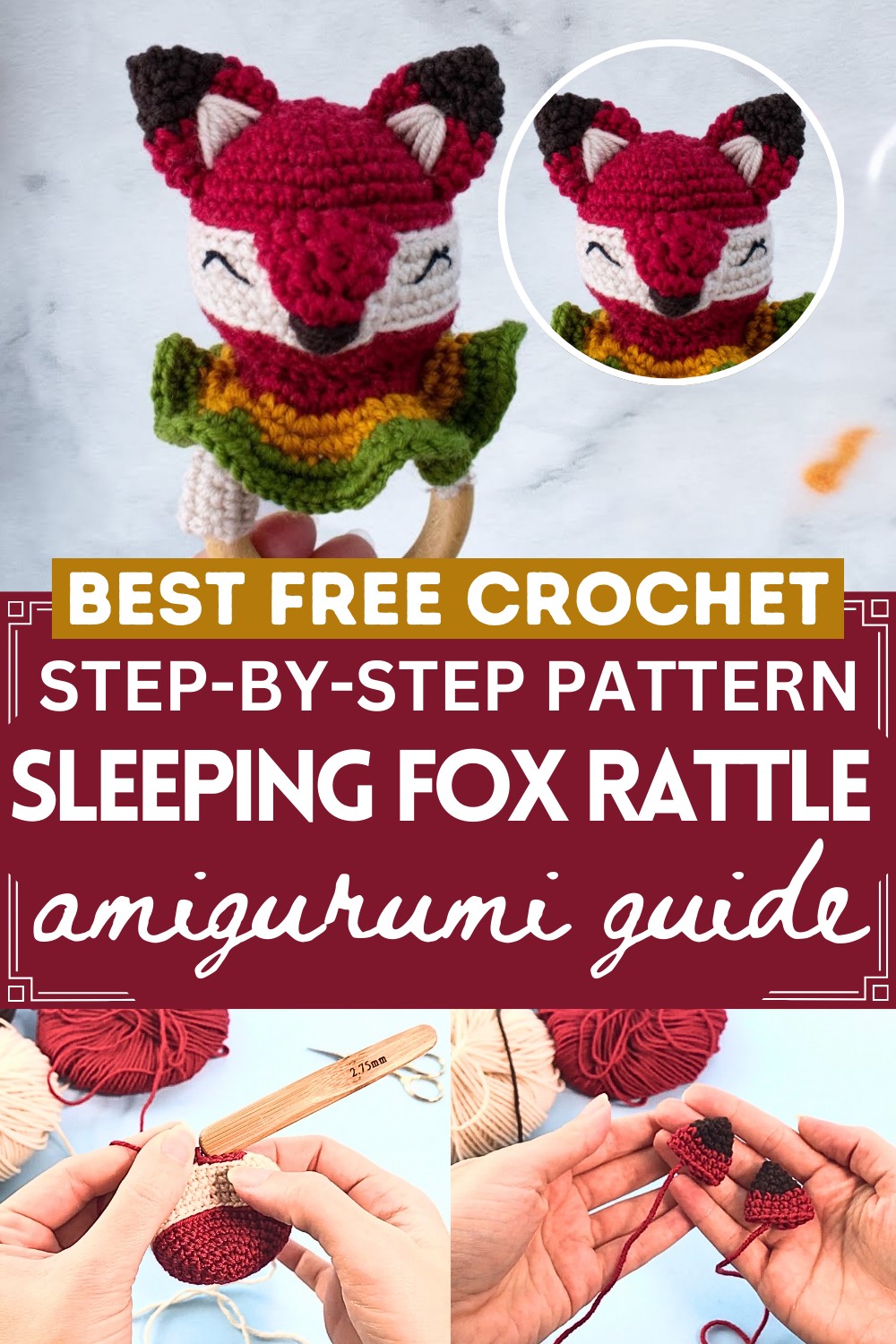 Fox Crochet Toy Pattern For Baby