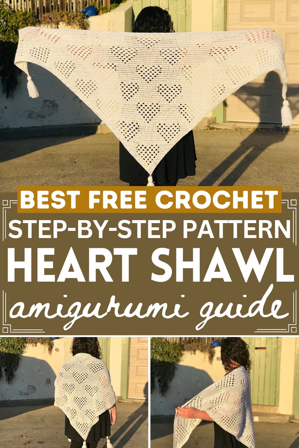 Heart Shawl Crochet Tutorial Right Handed