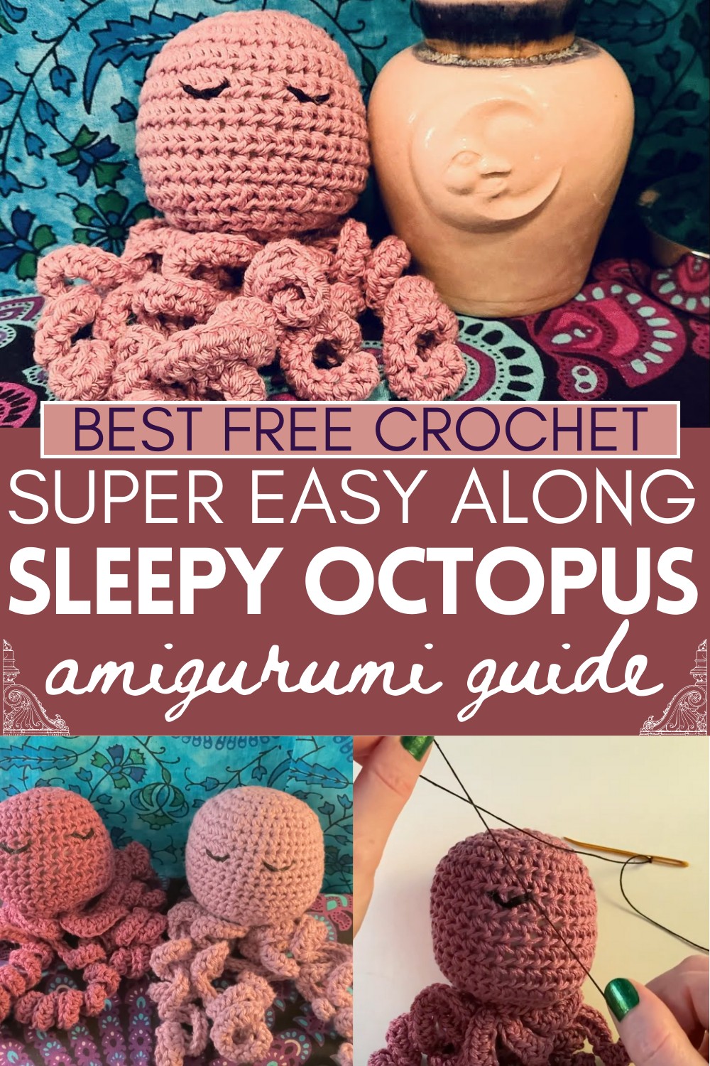 How To Crochet A Sleepy Octopus Amigurumi