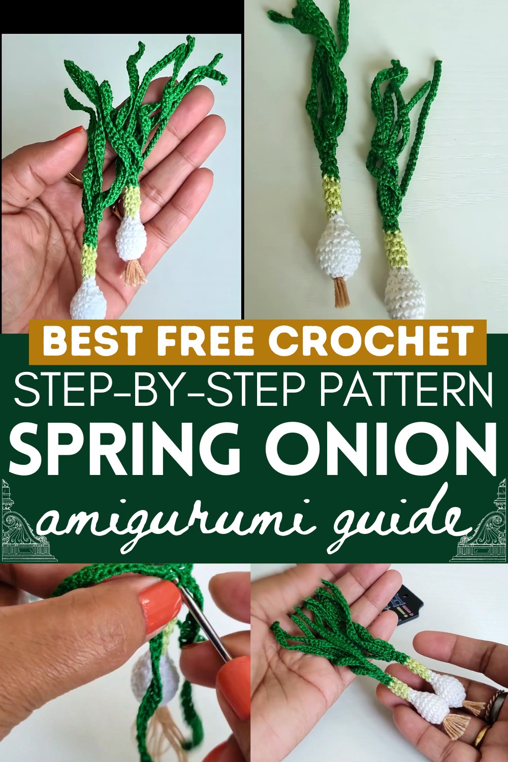 How To Crochet Green Or Spring Onion