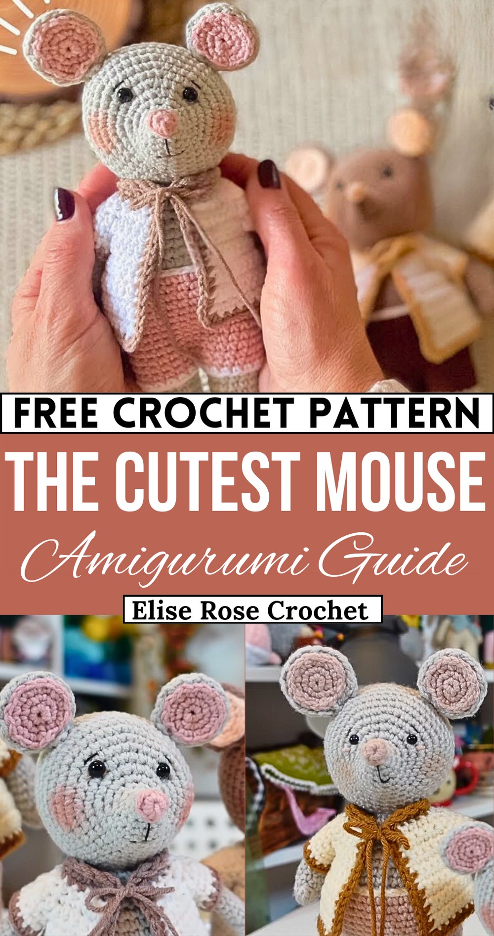 How To Crochet The Cutest Amigurumi Mouse
