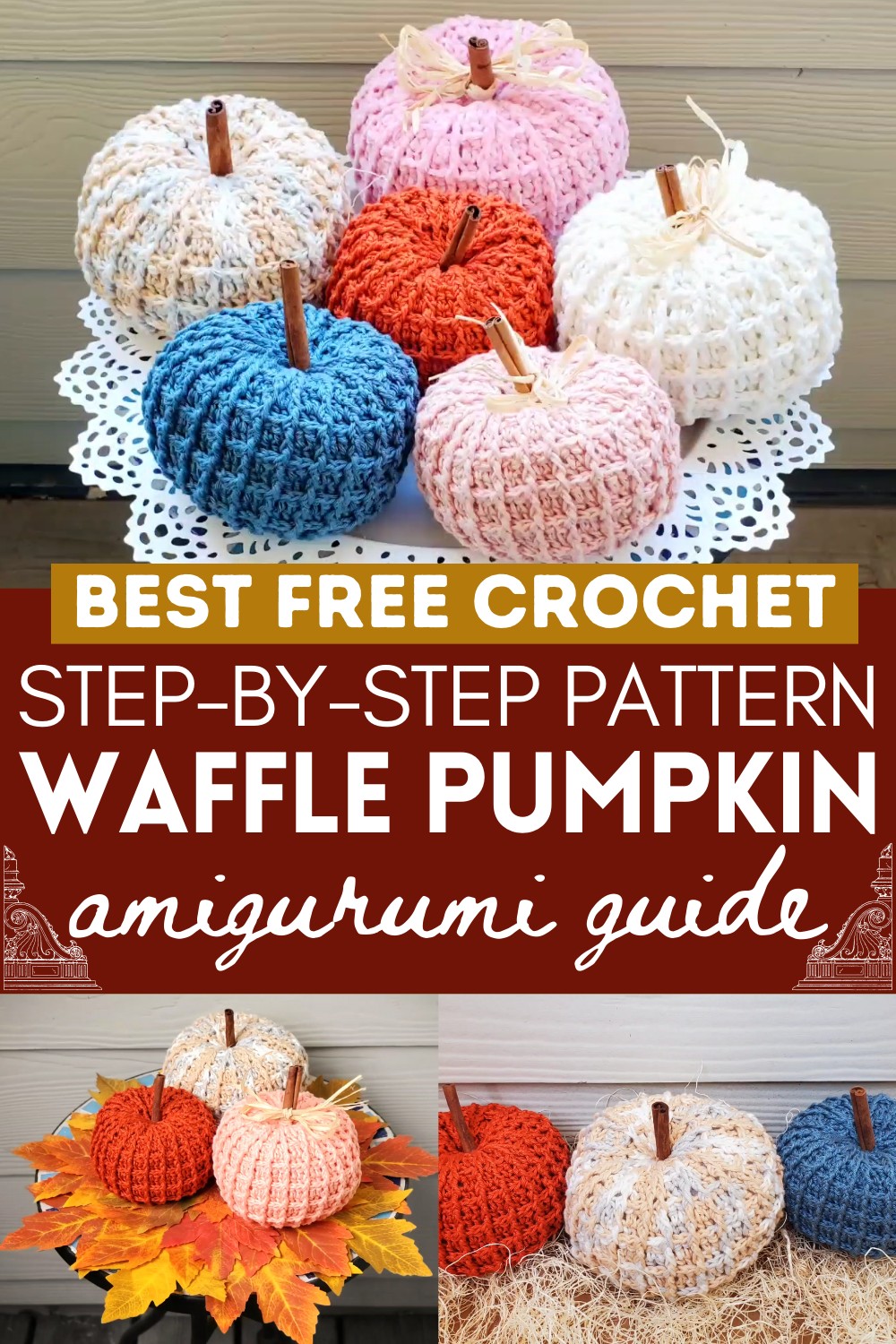 How to crochet Waffle Pumpkin