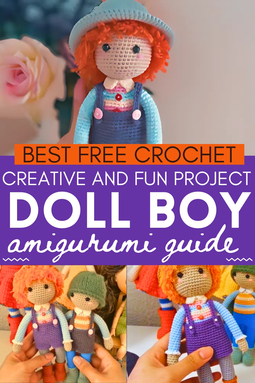 How to crochet doll boy
