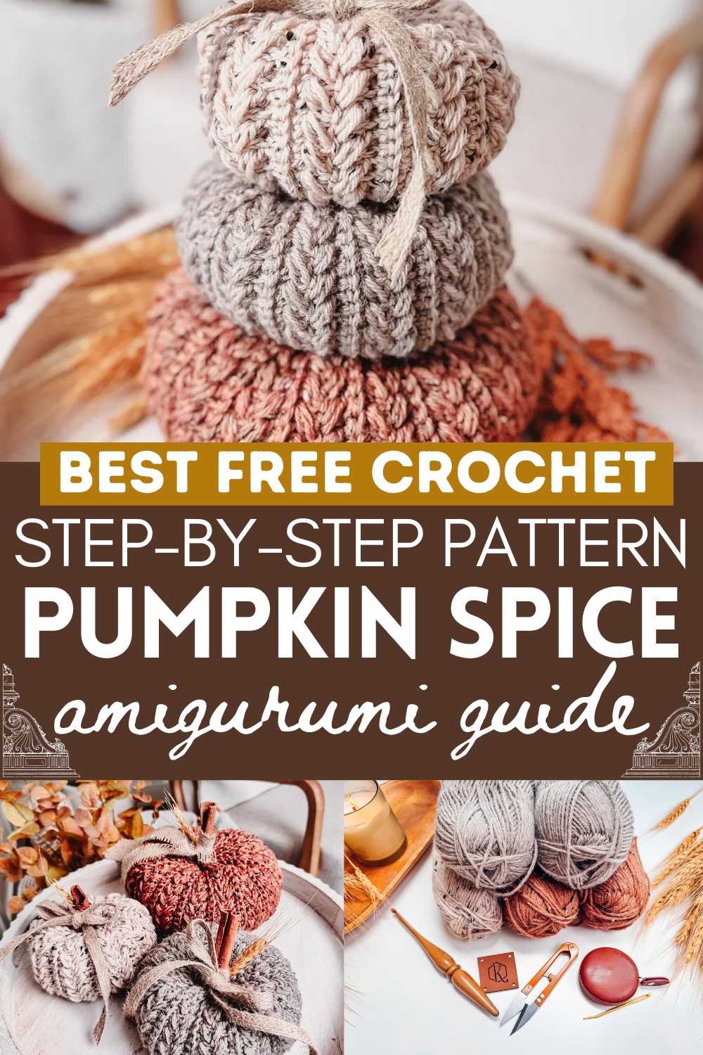 Pumpkin Spice Crochet Trio