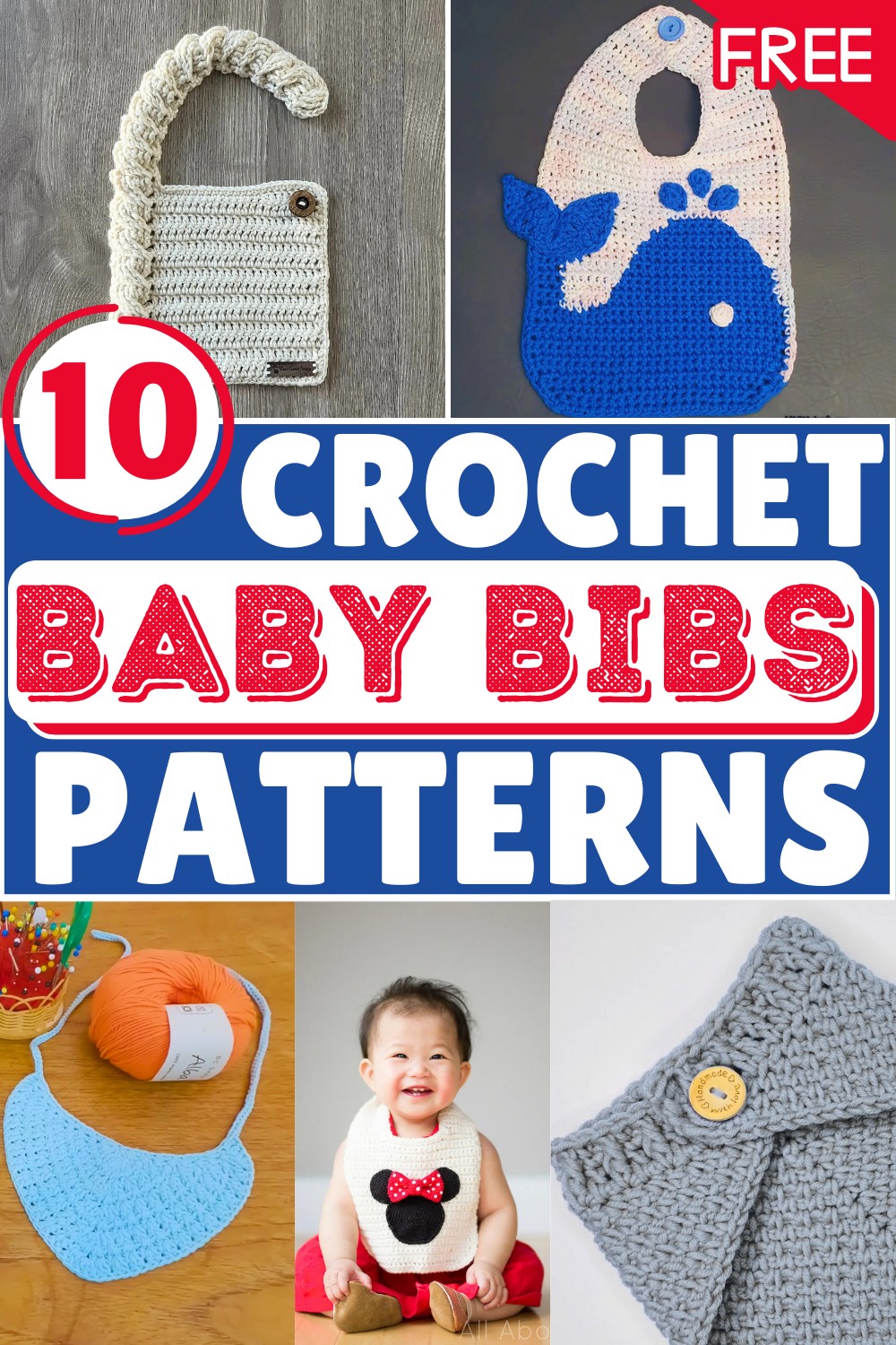 Adorable Baby Bibs – Free Crochet Patterns