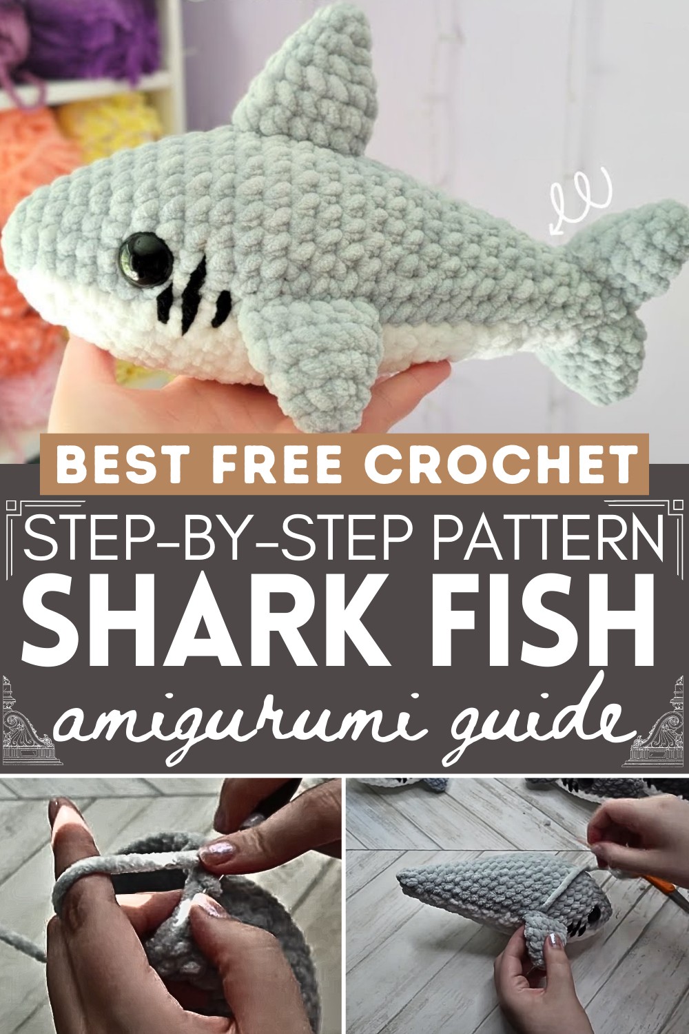 Beginner-Friendly Crochet Shark