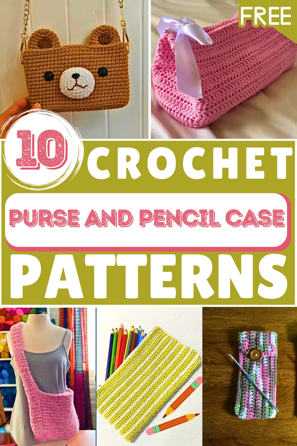 Charming Crochet Purses and Pencil Cases for Little Ones