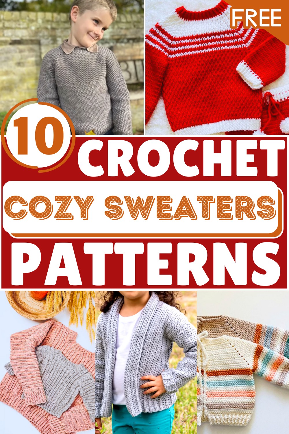 Cozy Crochet Baby Sweaters – Free Patterns