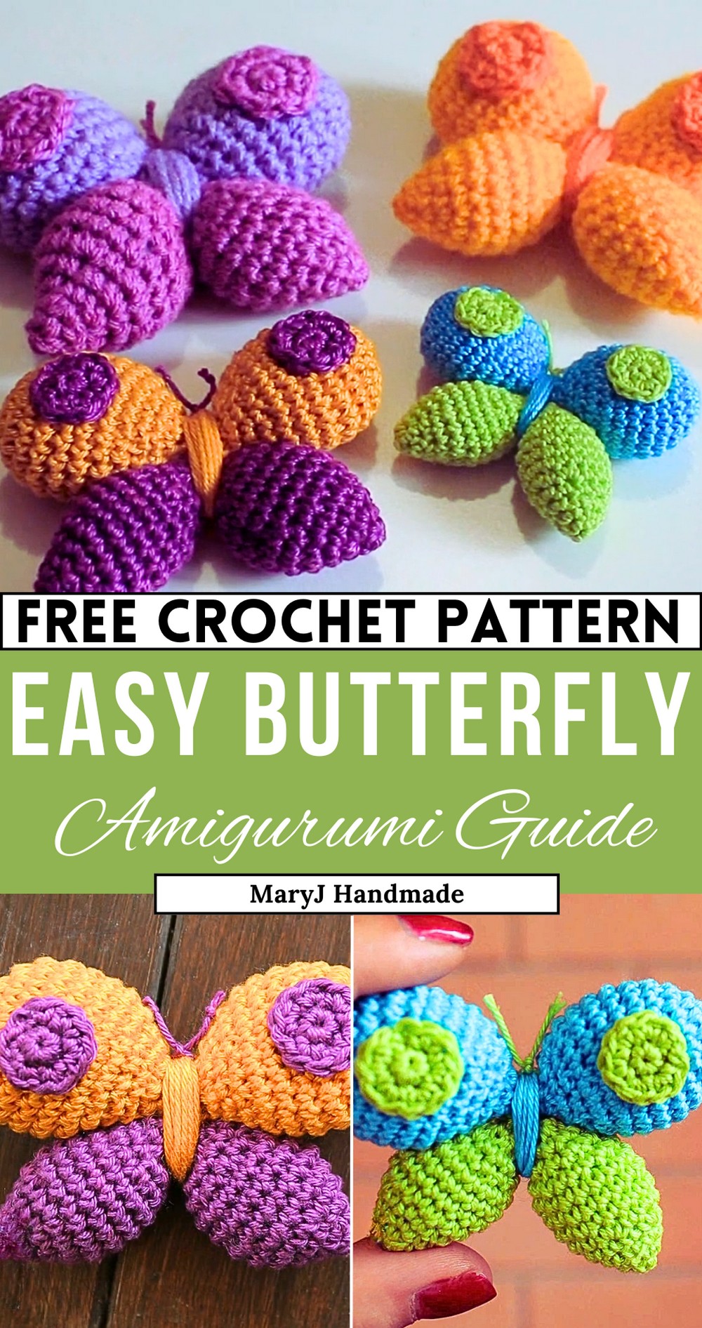 Crochet Amigurumi Butterfly Maryj Handmade