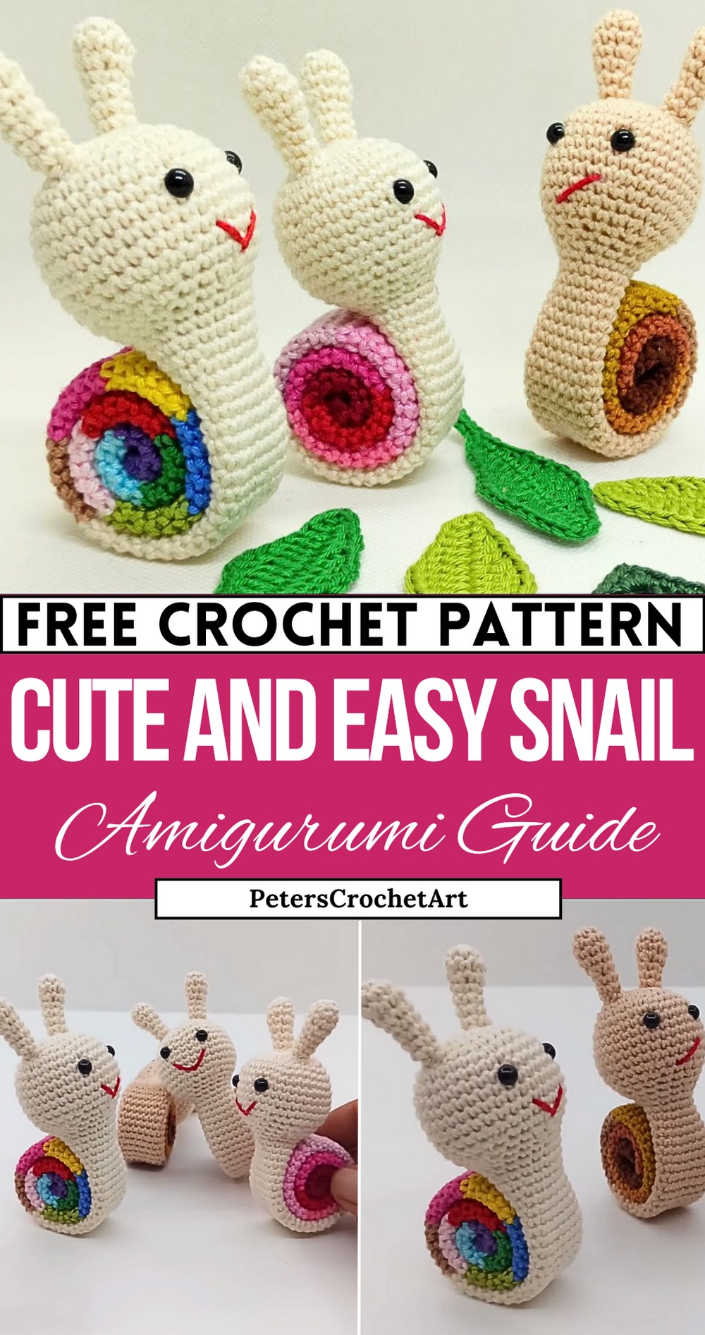 Crochet Amigurumi Snail