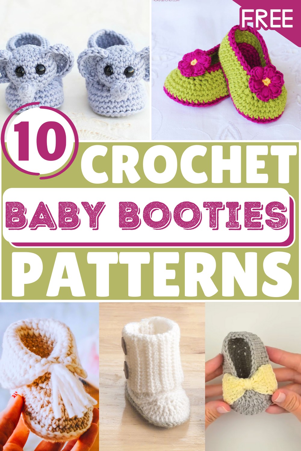 Crochet Baby Booties – Free Patterns