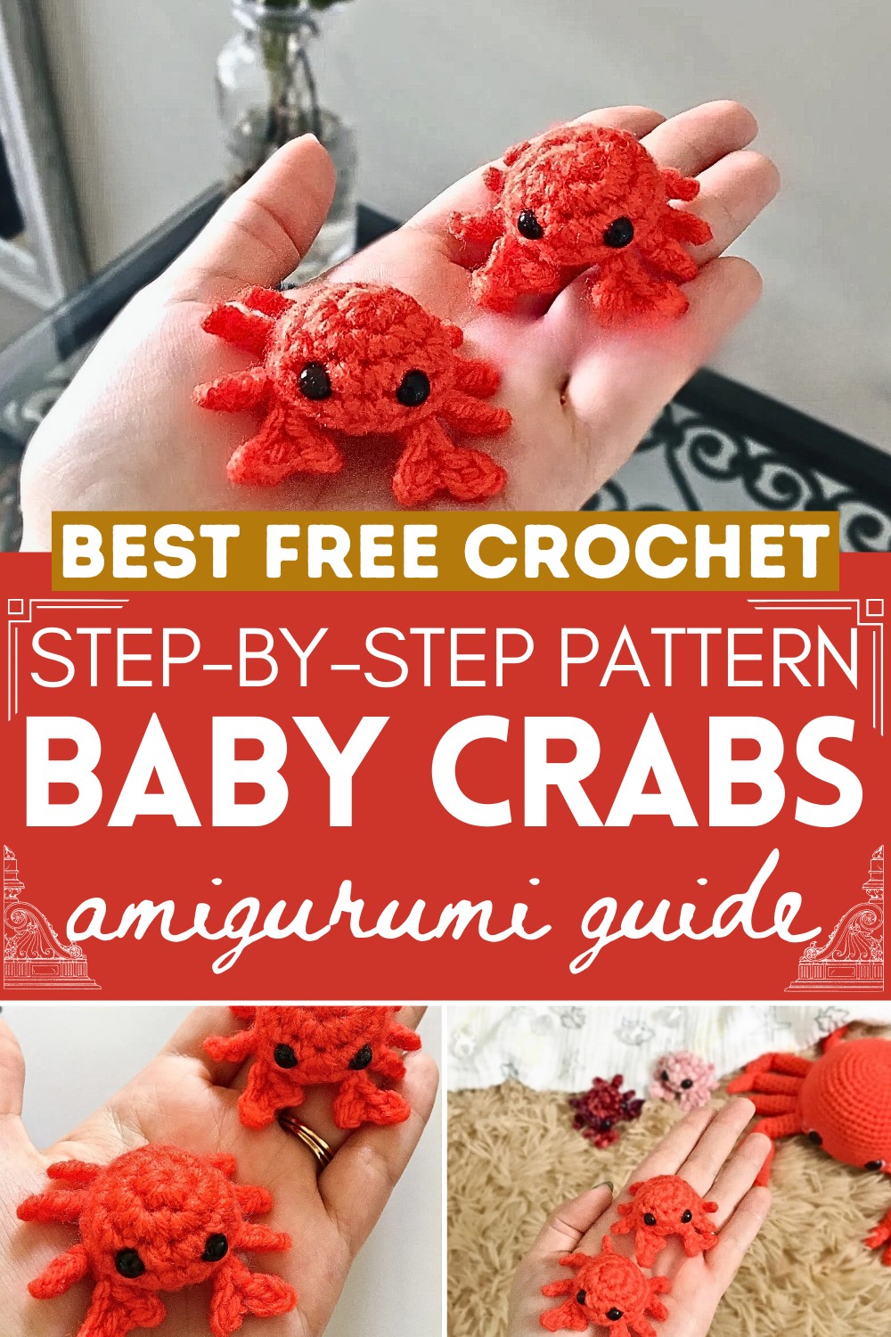 Crochet Baby Crabs Amigurumi
