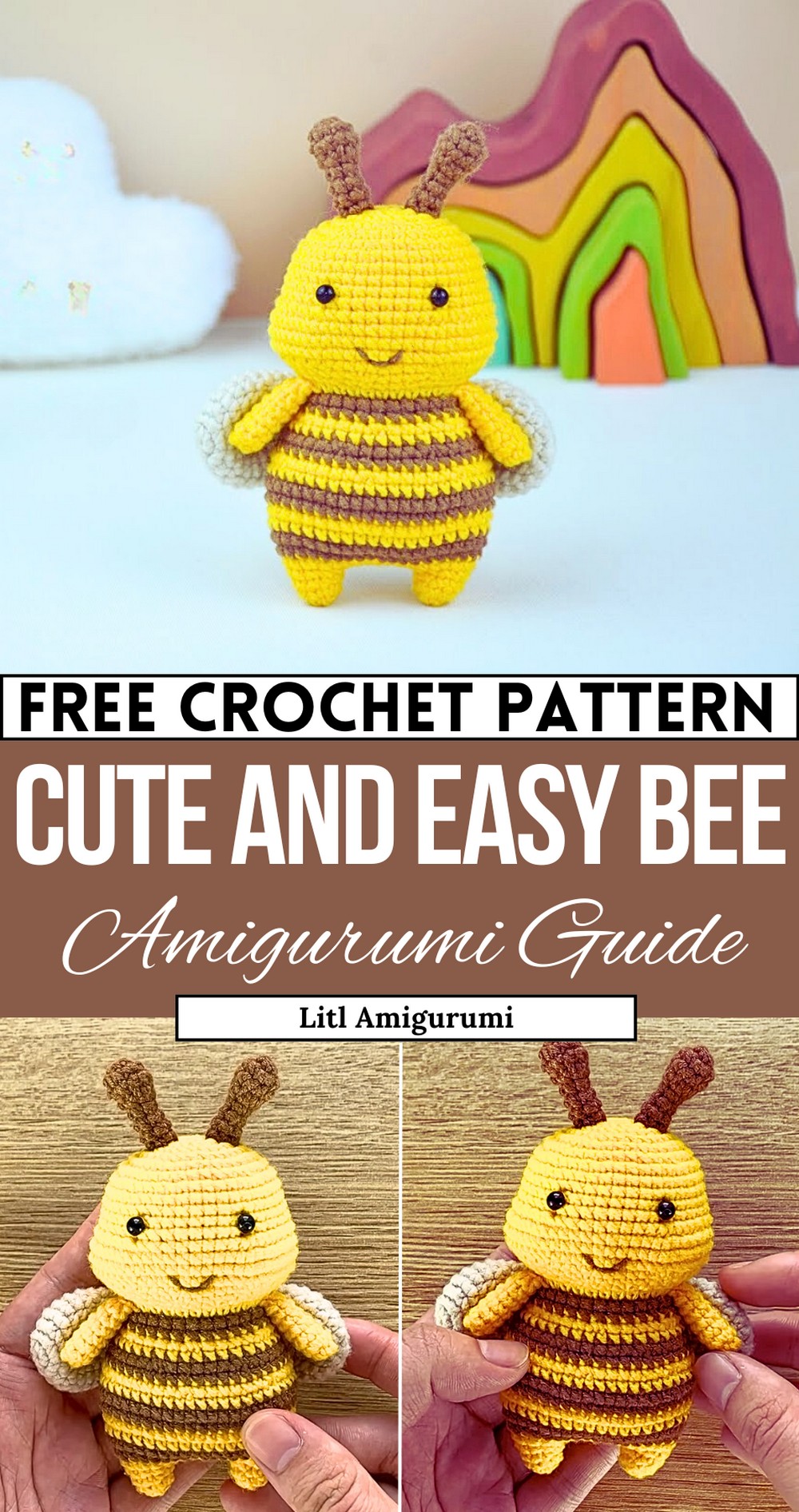 Crochet Bee For Beginners Step-by-step And Cute