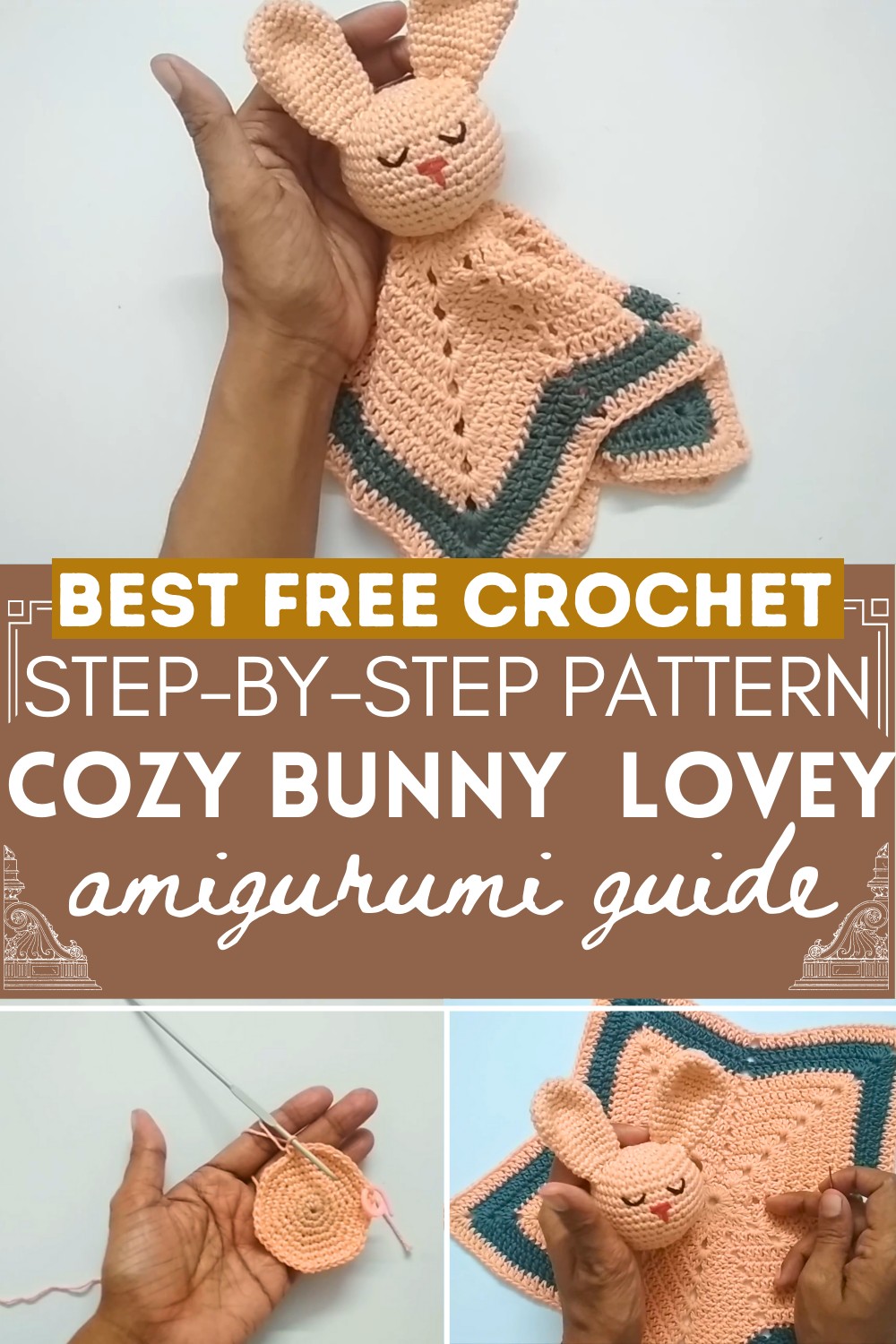 Crochet Bunny Lovey Pattern Crochet Baby Toy