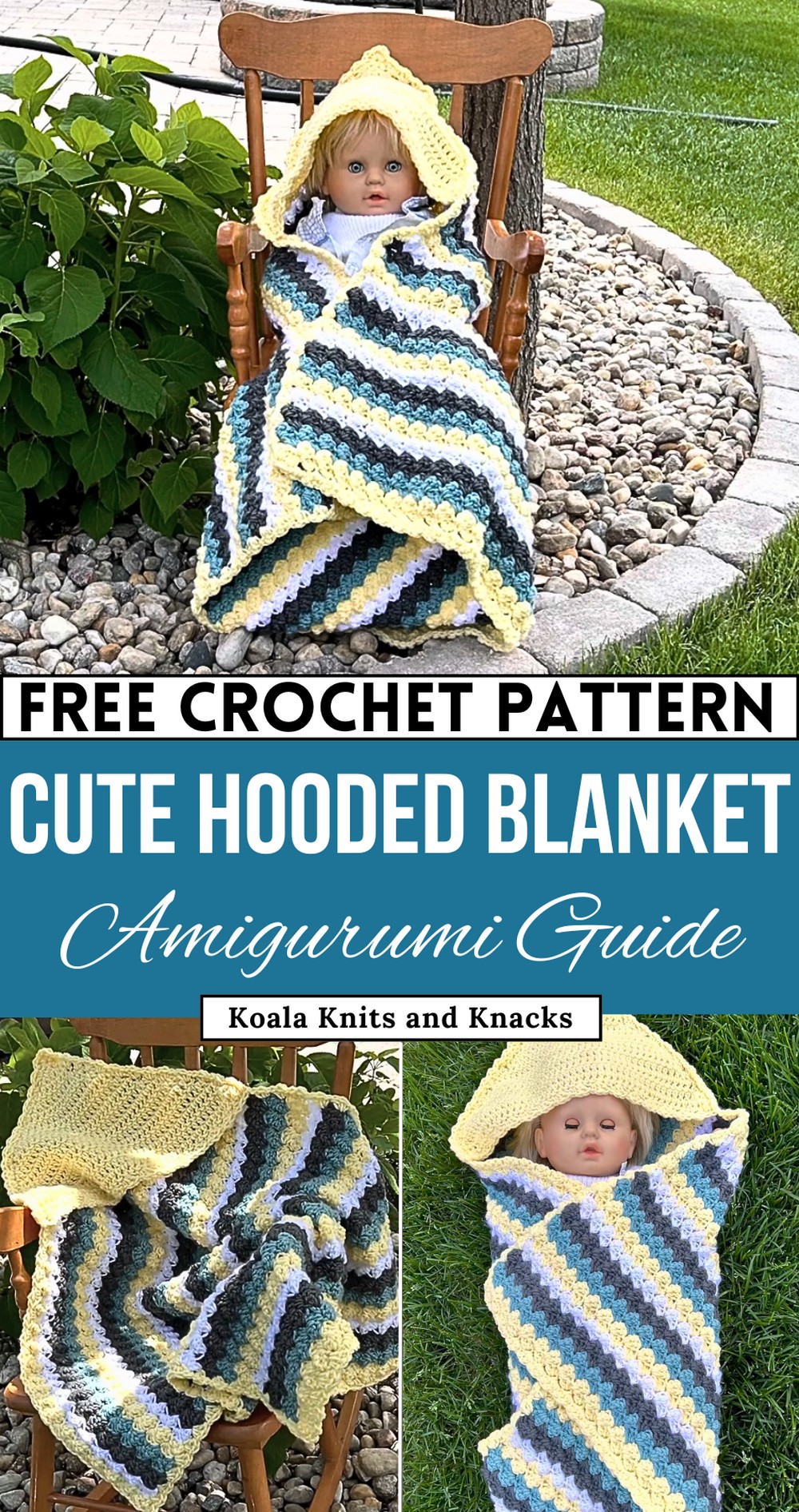 Crochet Hooded Blanket or Hooded Shawl