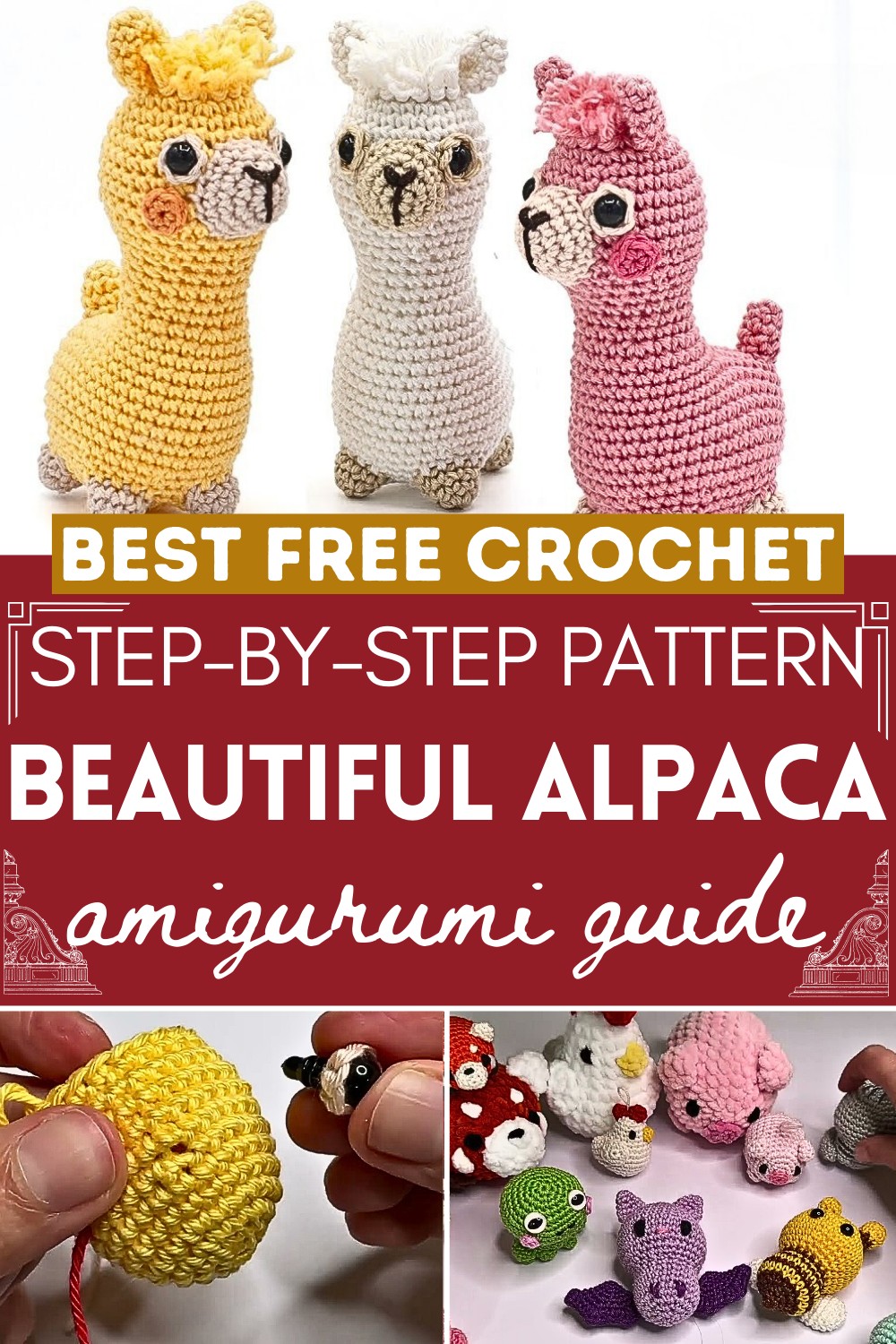 Crochet Llama Alpaca Amigurumi Pattern 1
