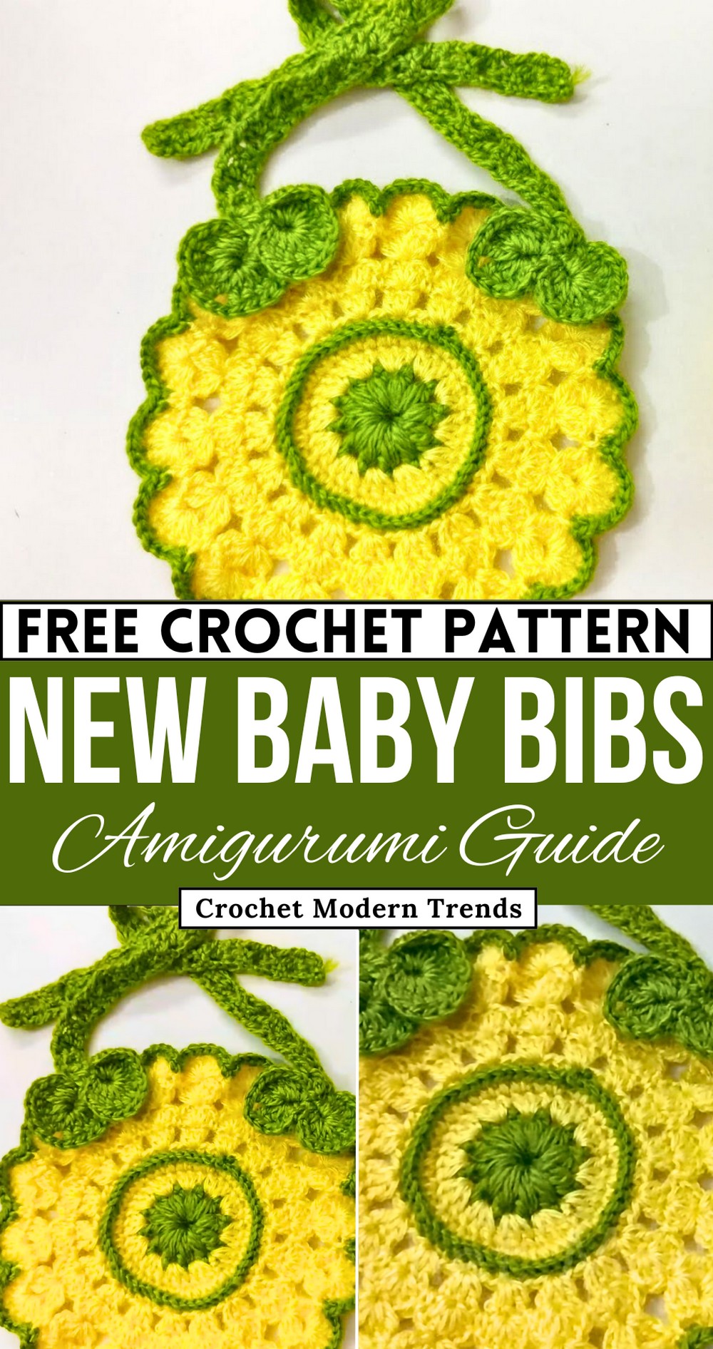 Crochet New Idea For Baby Bibs