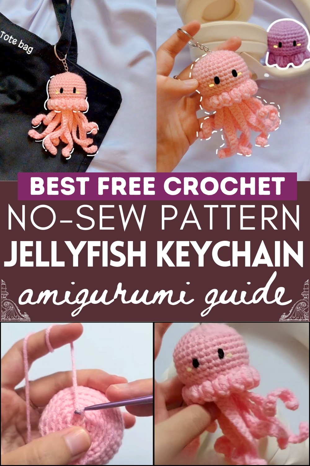 Crochet No-sew Jellyfish And Octopus Tutorial