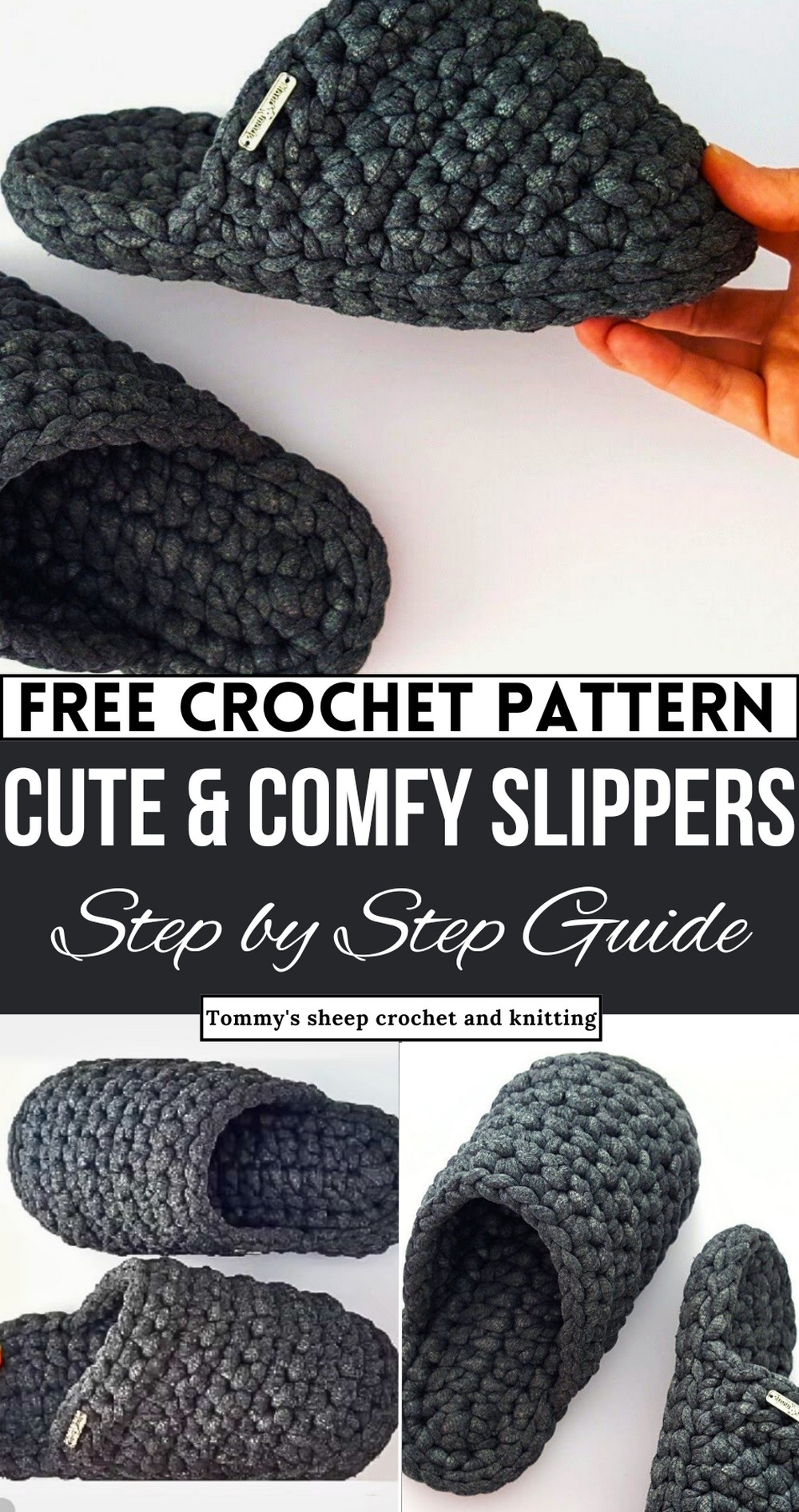 Crochet Slippers Pattern Tutorial For Beginners