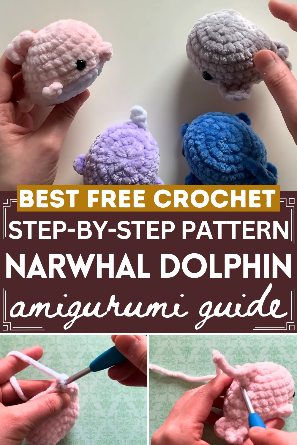 Crochet Whale Narwhal Dolphin