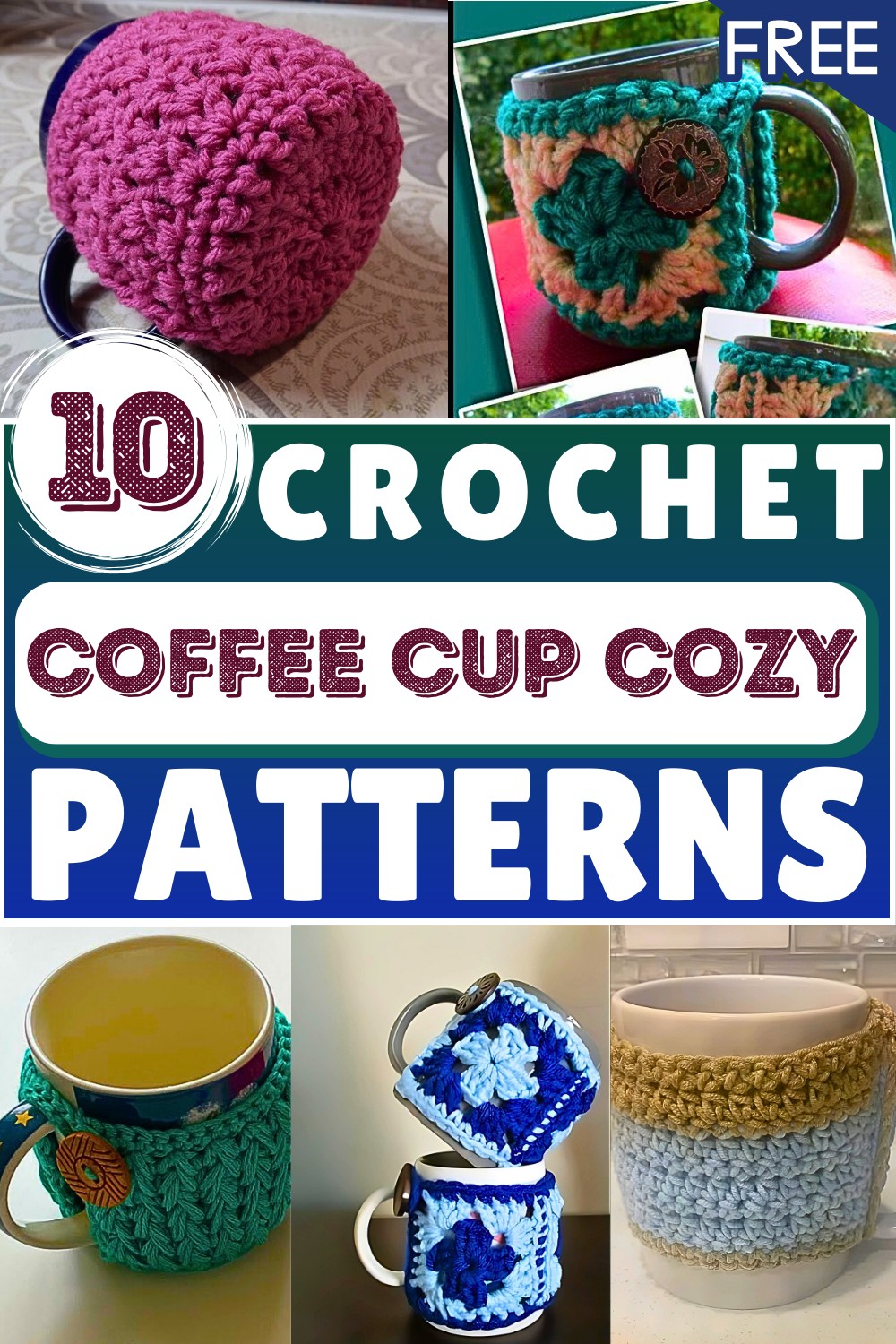 Cute Crochet Mug Cozies Free Patterns