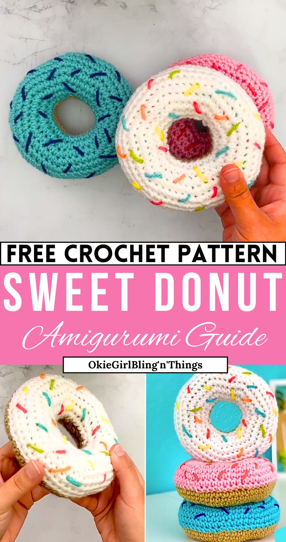 Donut Amigurumi Crochet Pattern Tutorial