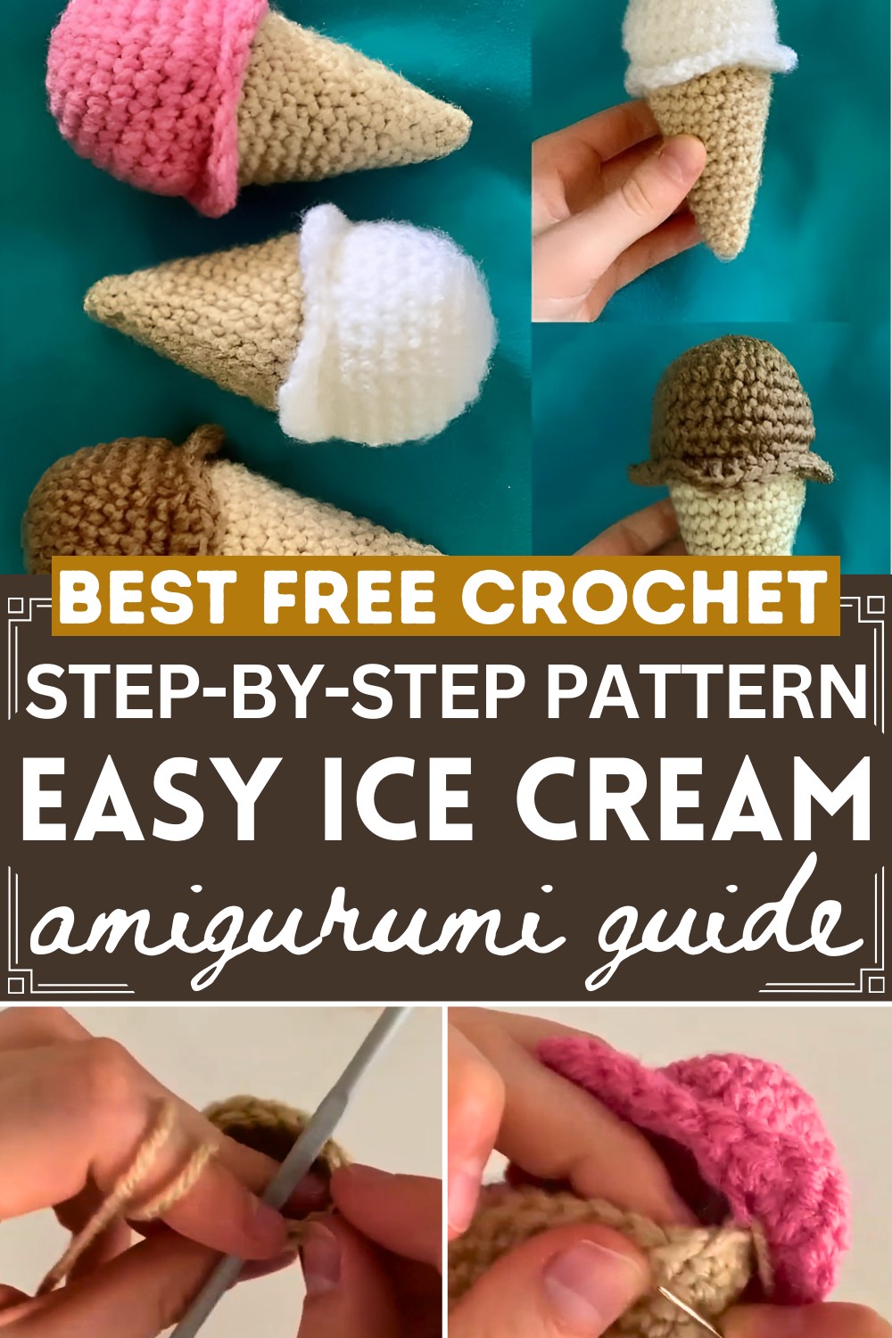 Easy Amigurumi Ice Cream