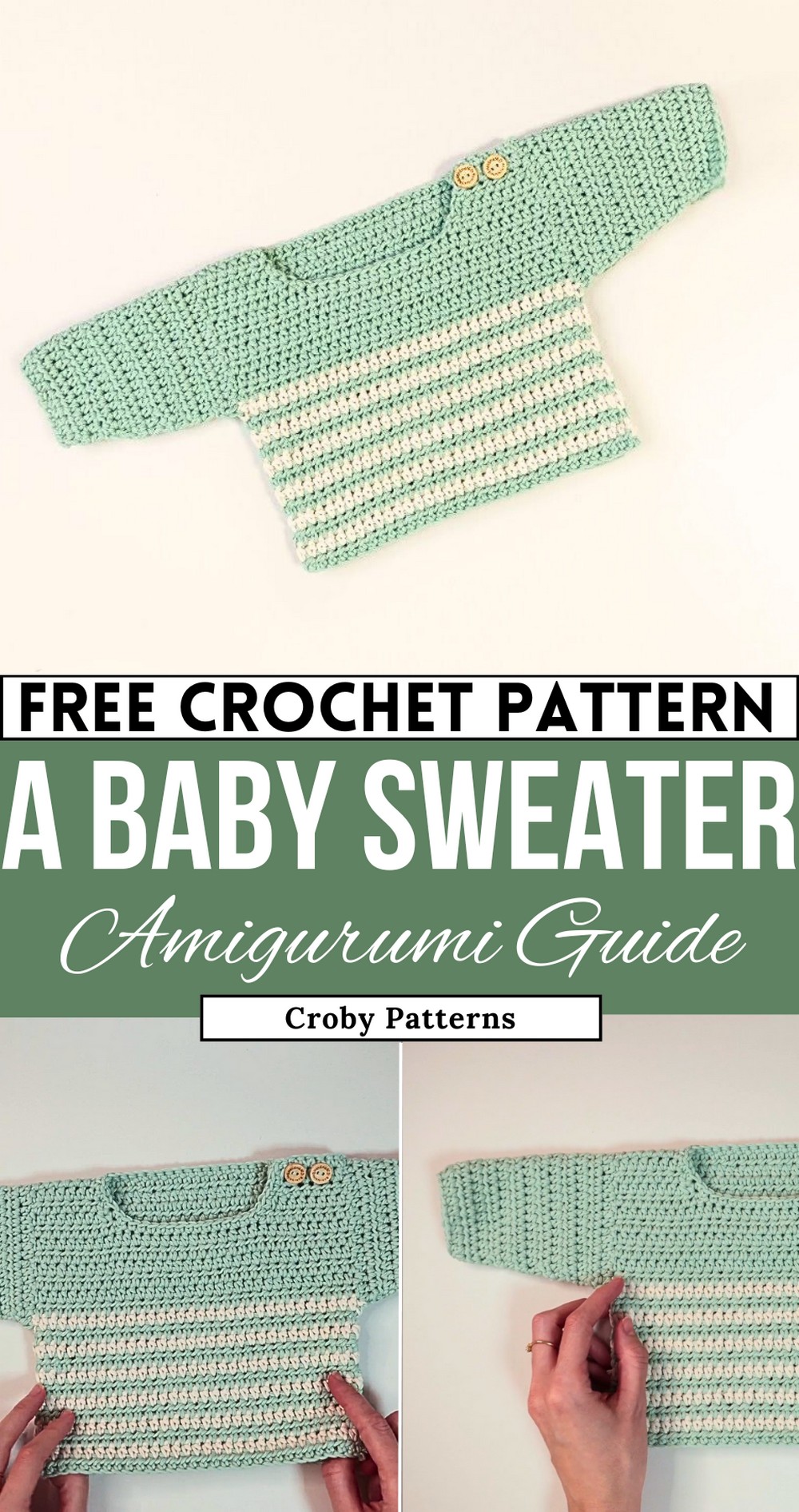 Easy Crochet Baby Sweater Step By Step Tutorial