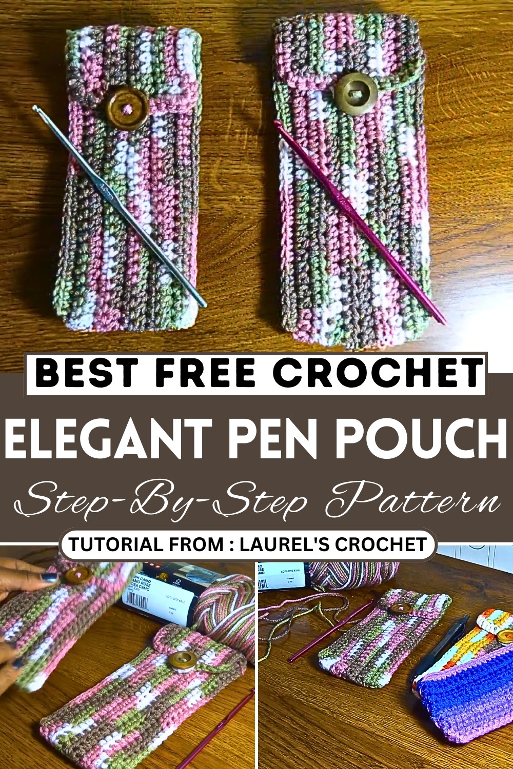 Elegant Crochet Pen Pouch Creative Pattern