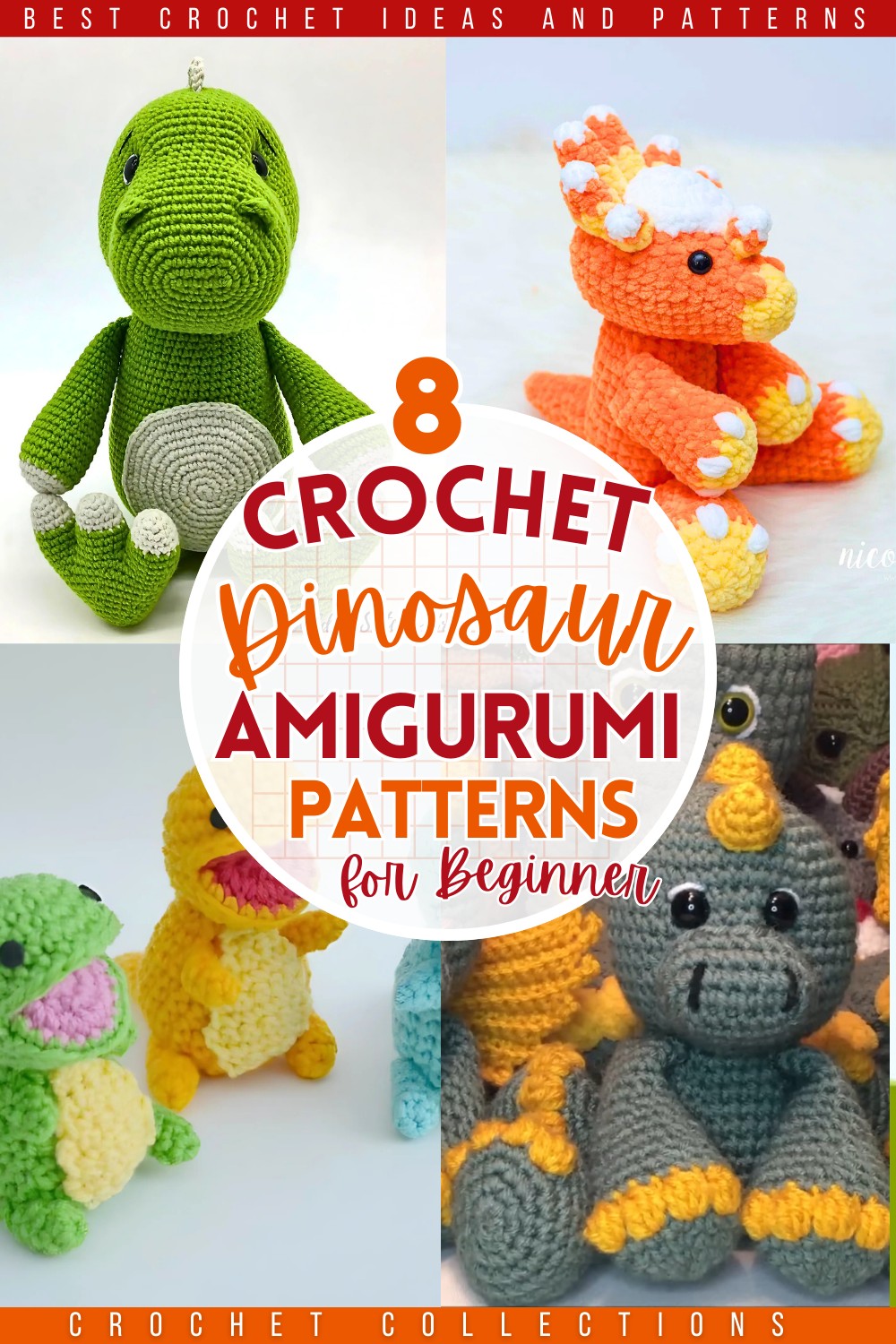 Fun Amigurumi Dinosaurs Patterns