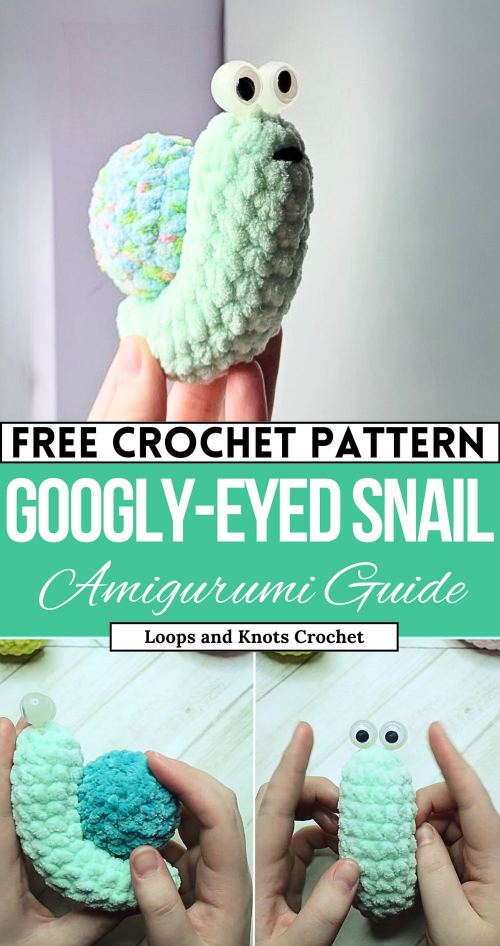 Googly-Eyed Snail Crochet Tutorial