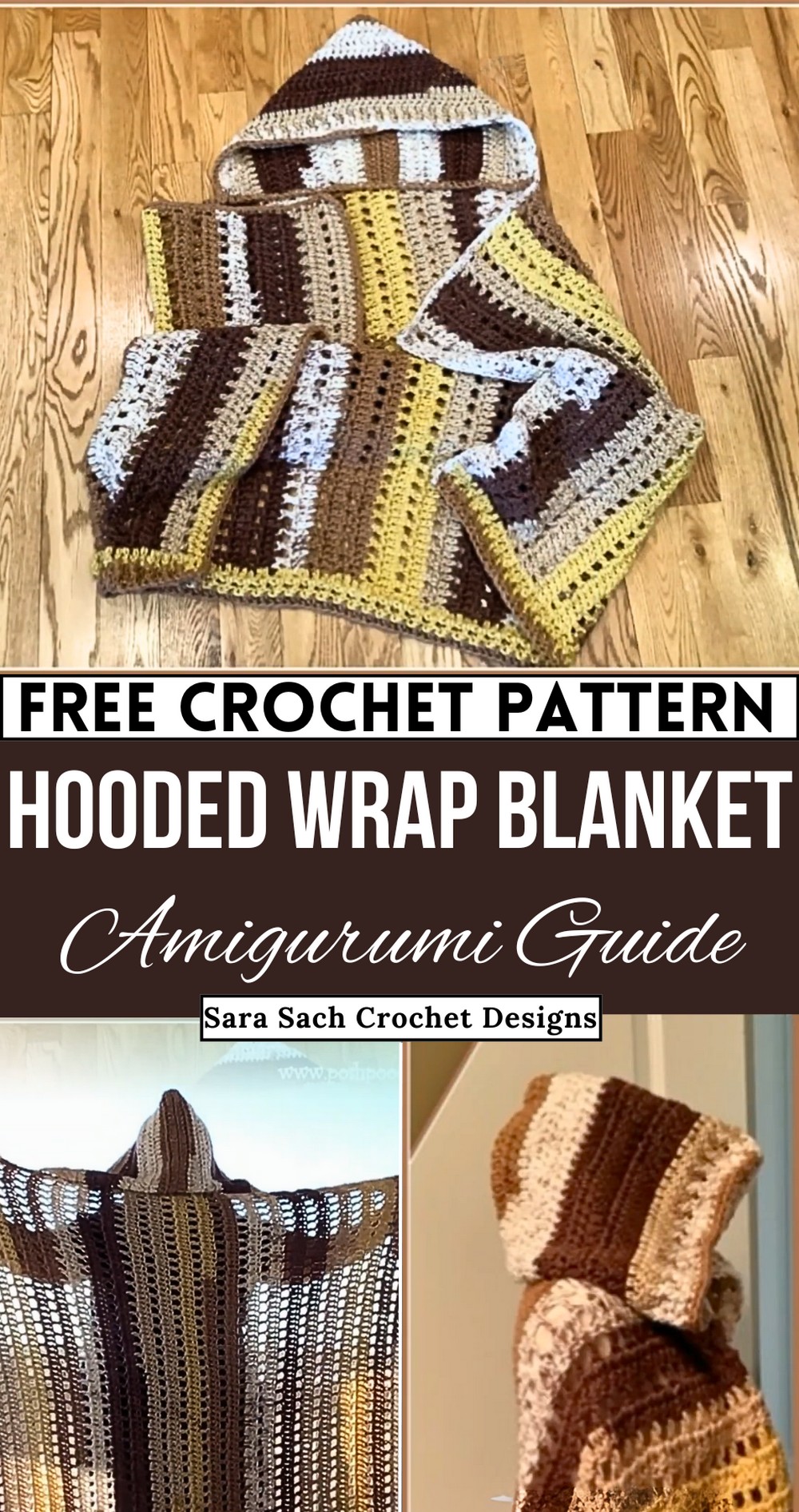 Hooded Wrap Blanket Crochet Pattern