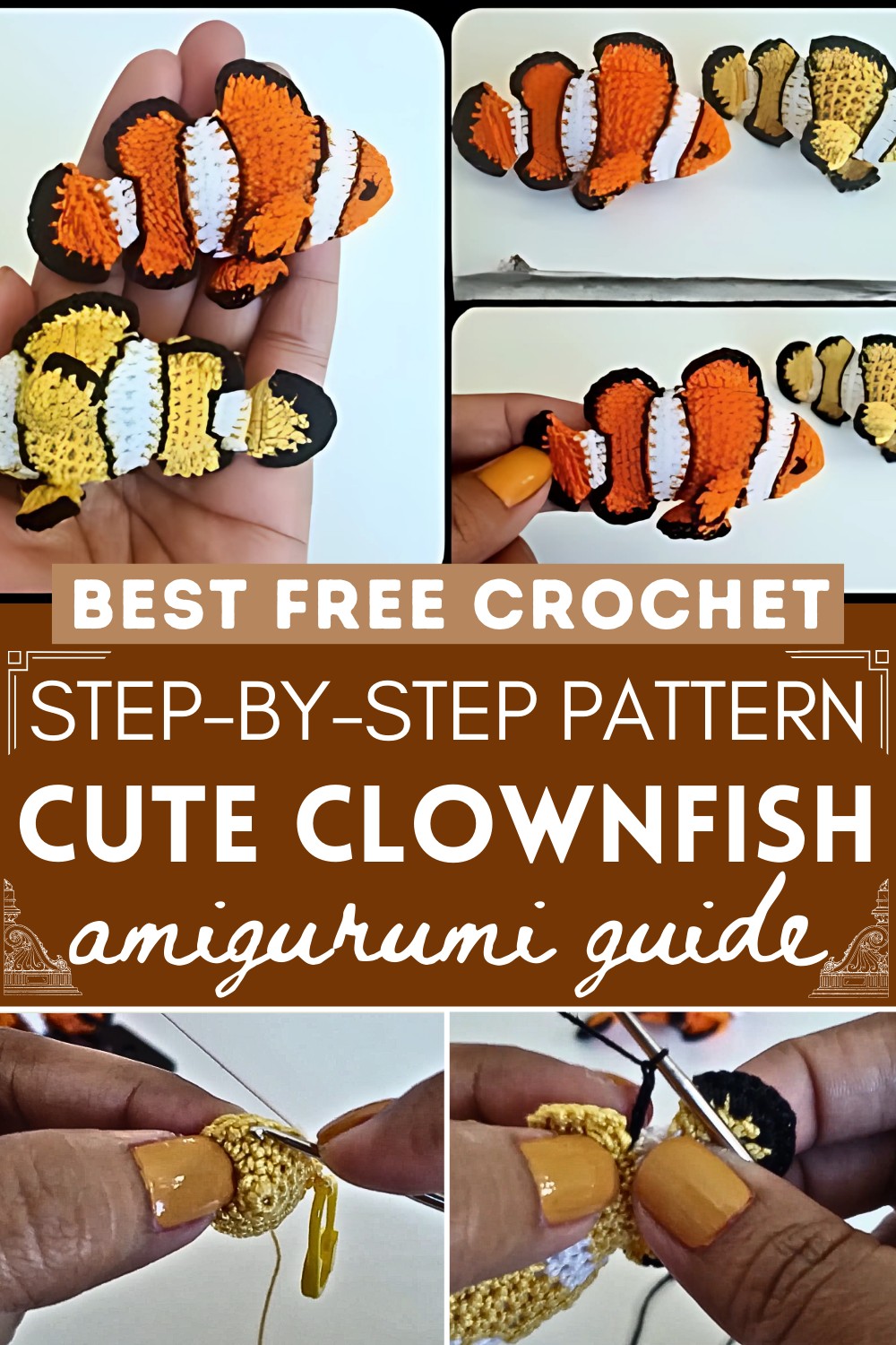 How To Crochet A Clown Fish