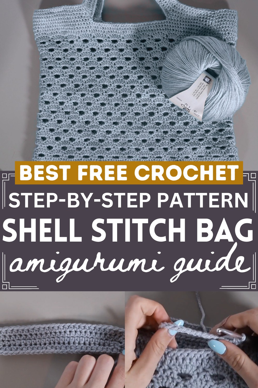 How To Crochet A Market Bag Shell Stitch