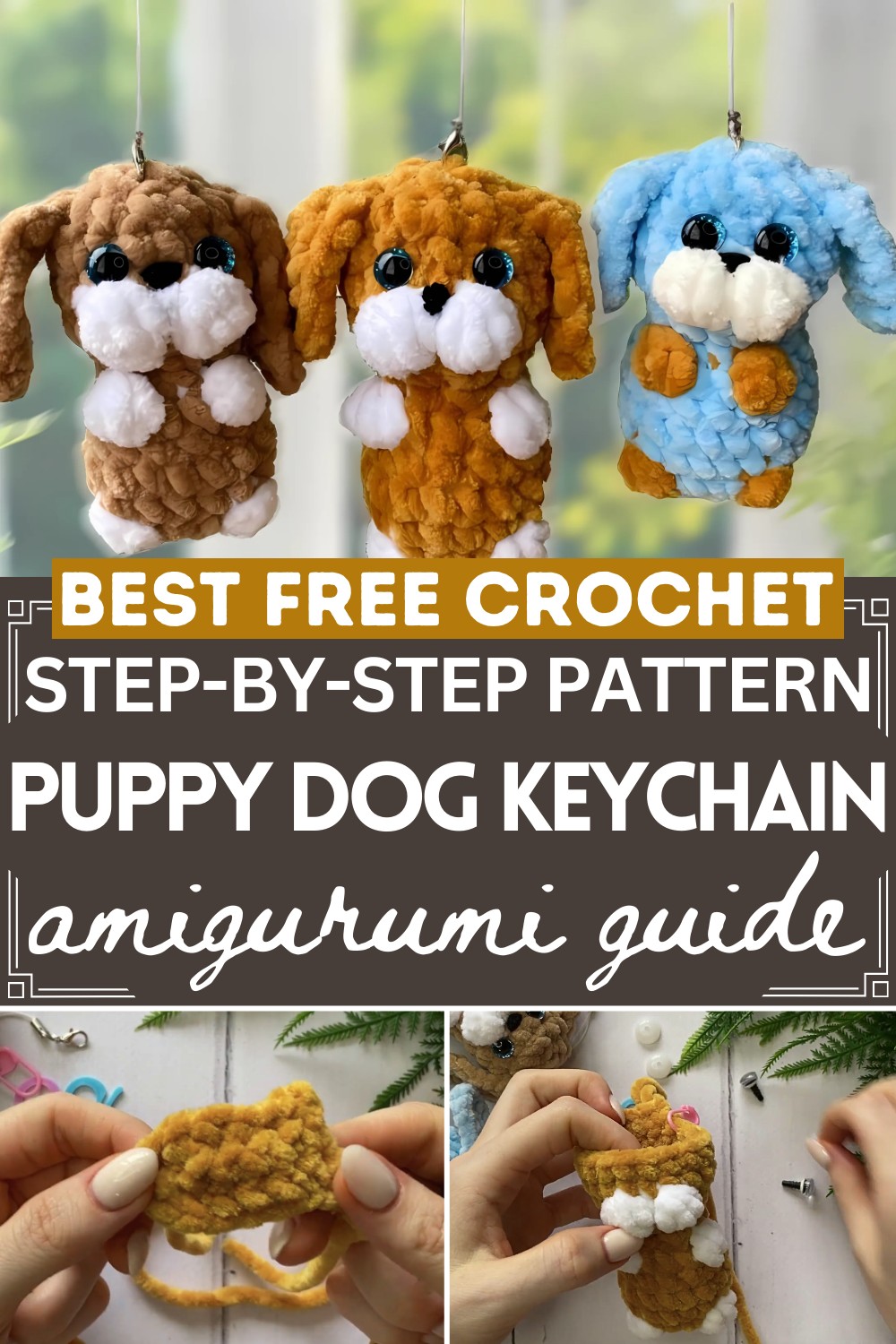 How To Crochet A Puppy Dog Keychain