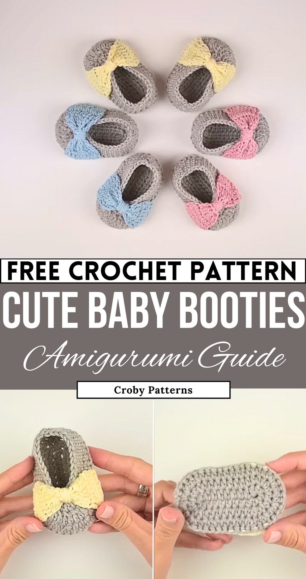 How To Crochet Baby Booties Croby Pattern