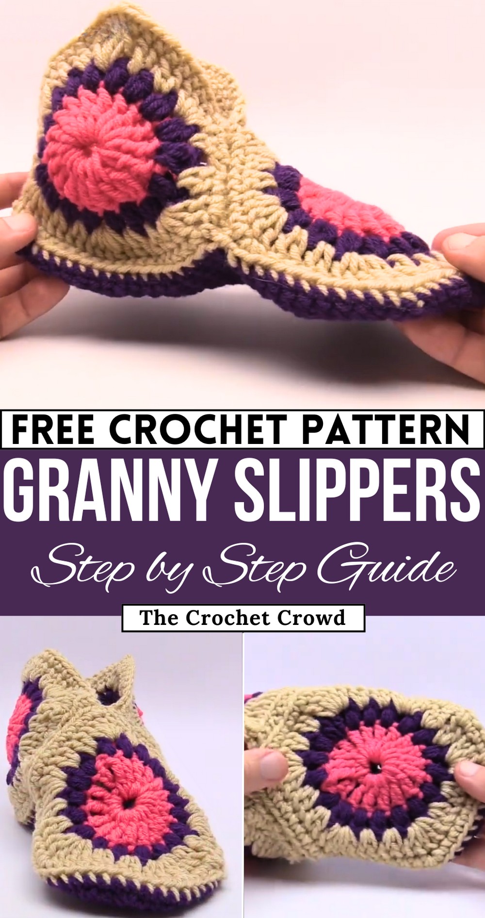 How To Crochet Granny Slippers