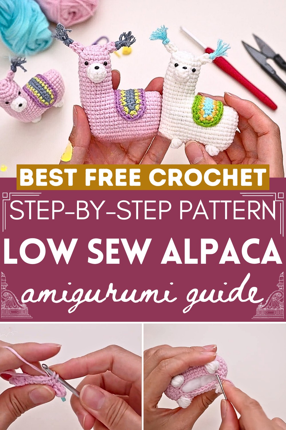 How To Crochet  Low Sew Alpaca Amigurumi Step By S