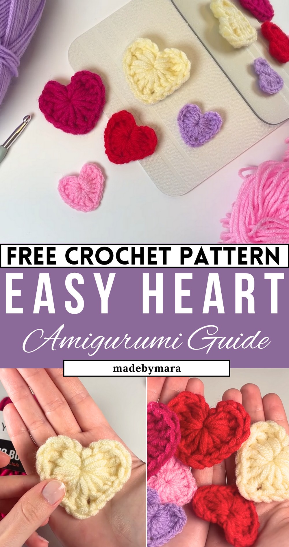 How To Crochet a Heart With No Magic Ring
